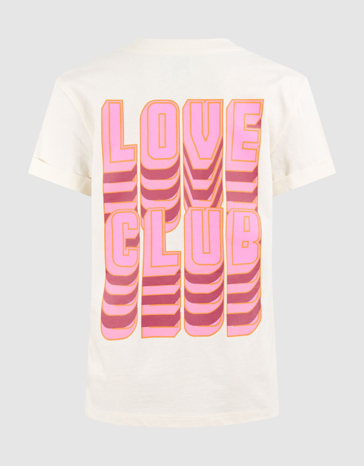 Love Club Artwork T-shirt Gebroken Wit SHOEBY GIRLS