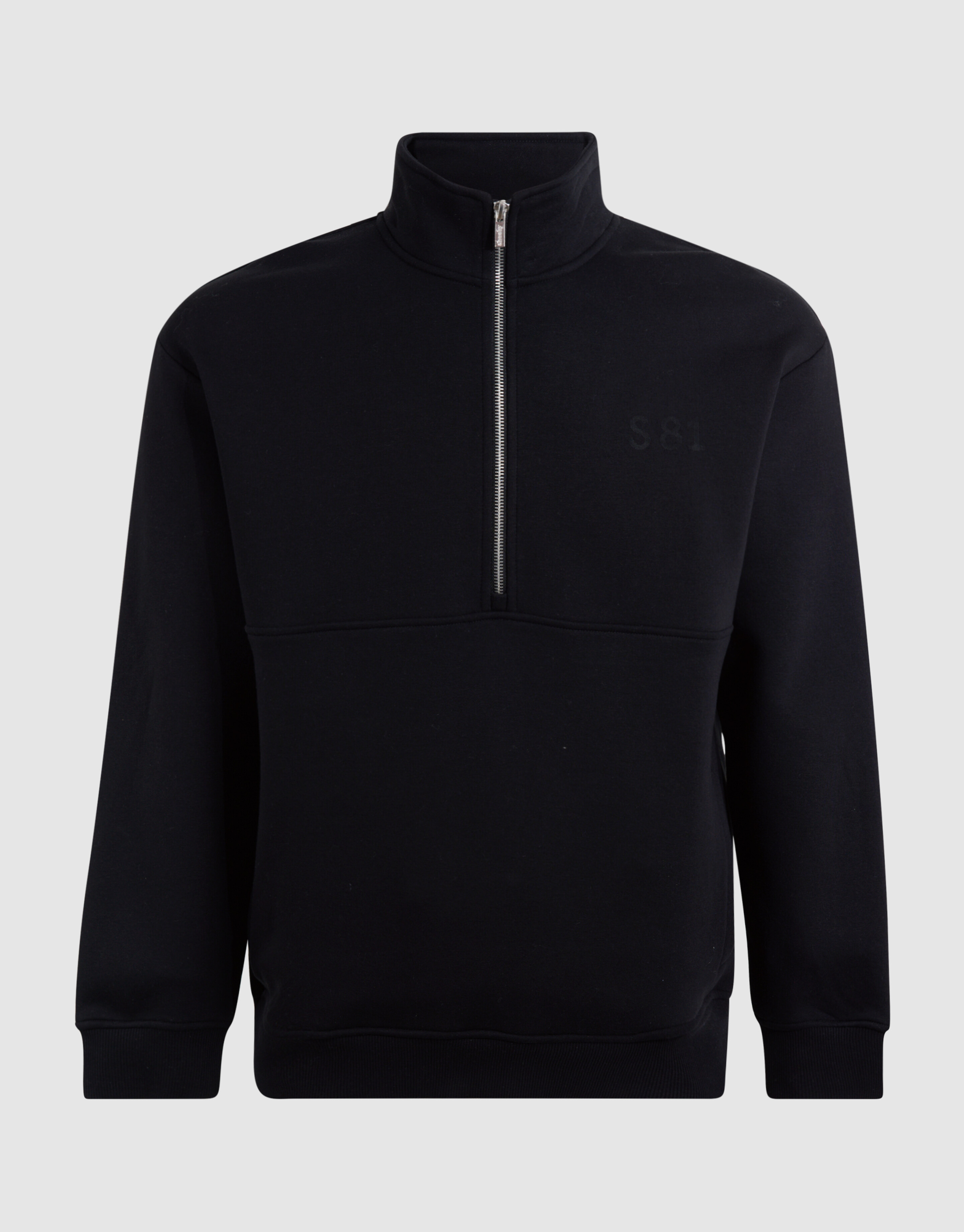 Half Zip Sweater Zwart SHOEBY MEN