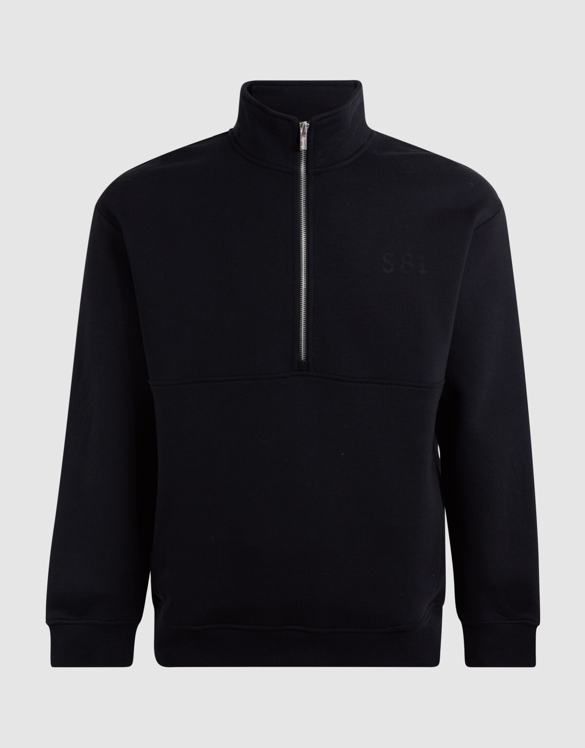 Half Zip Sweater Zwart SHOEBY MEN
