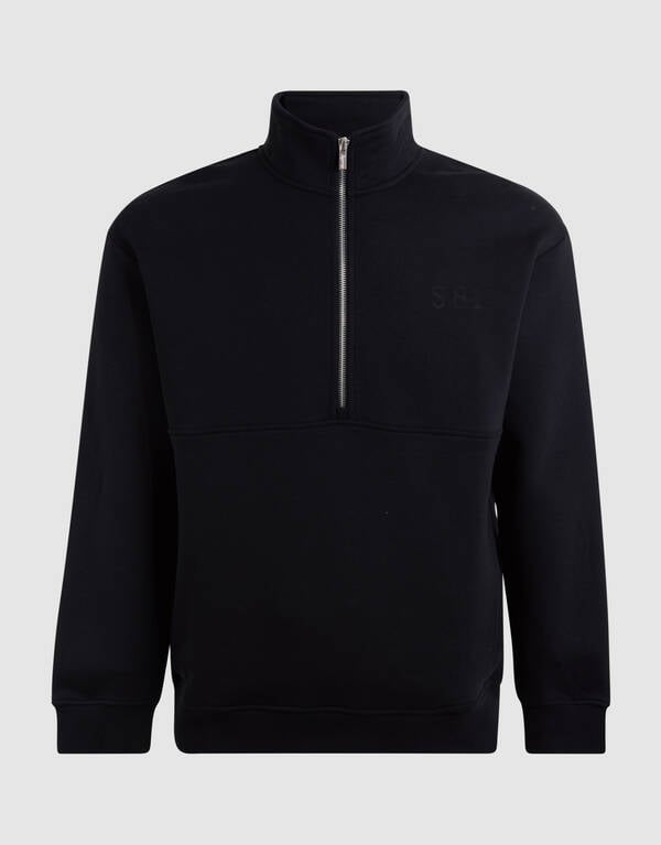 Half Zip Sweater Zwart SHOEBY MEN