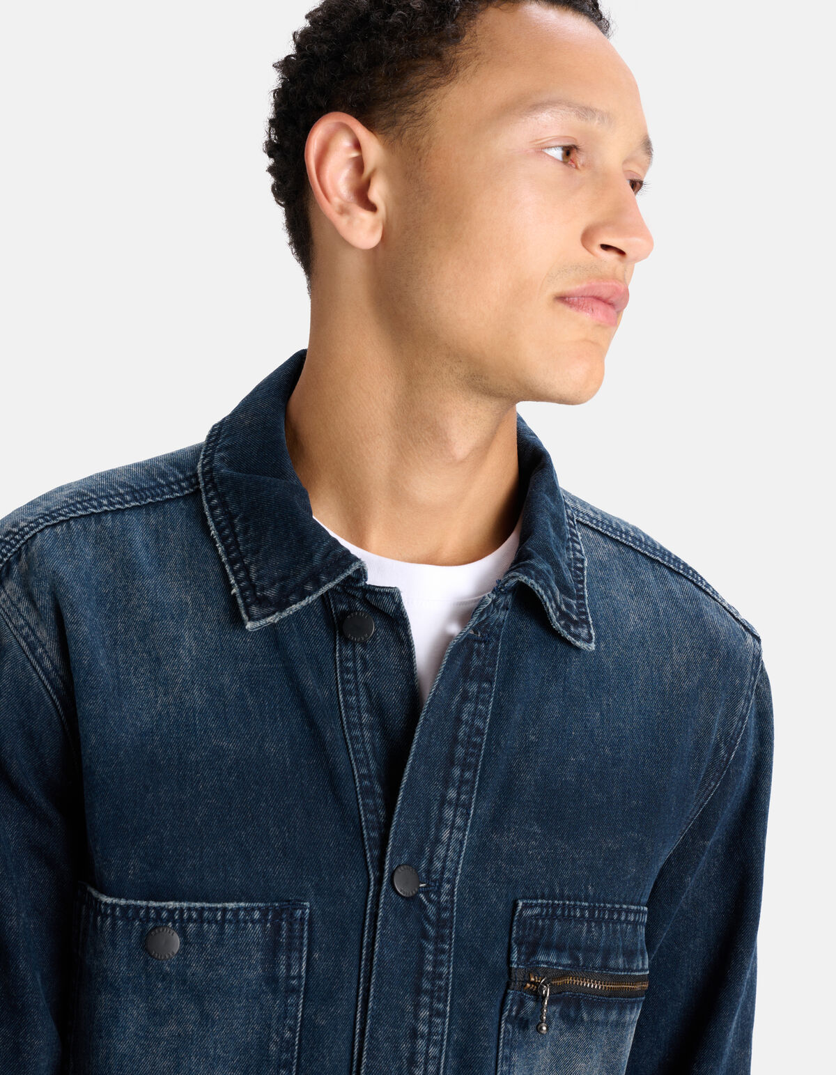 Denim Overshirt Blauw REFILL