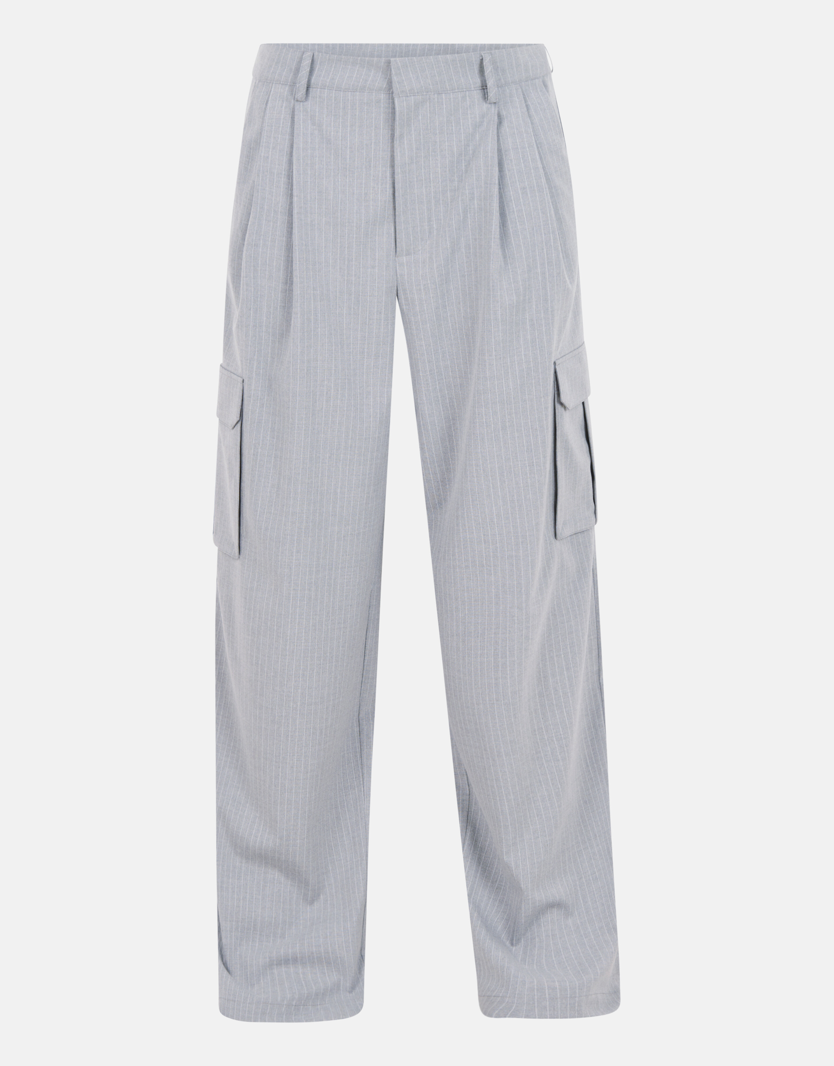 Pinstripe Cargo Broek Lichtgrijs SHOEBY WOMEN