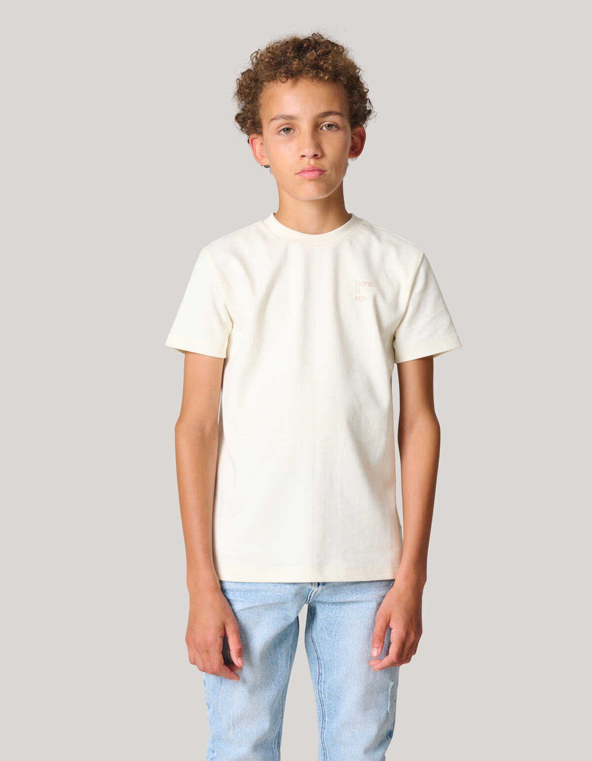 Artwork T-shirt Gebroken Wit SHOEBY BOYS