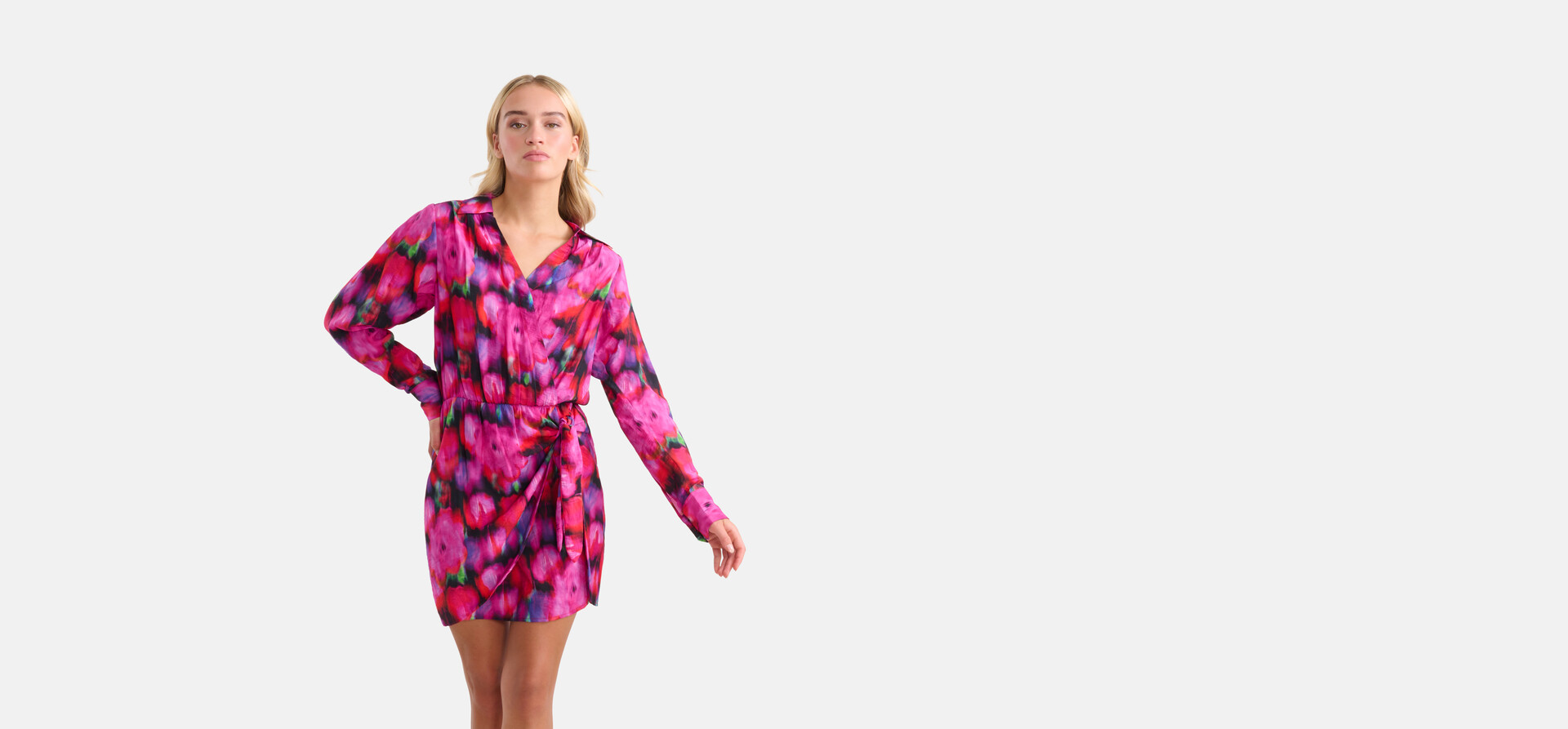 Printed Jurk Roze By Lizzy SHOEBY WOMEN