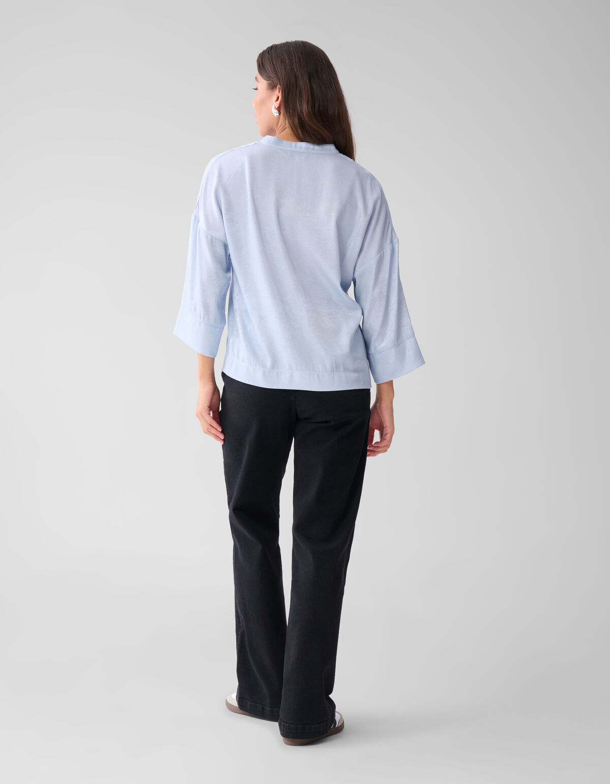 Shine Wide Blouse Lichtblauw SHOEBY WOMEN