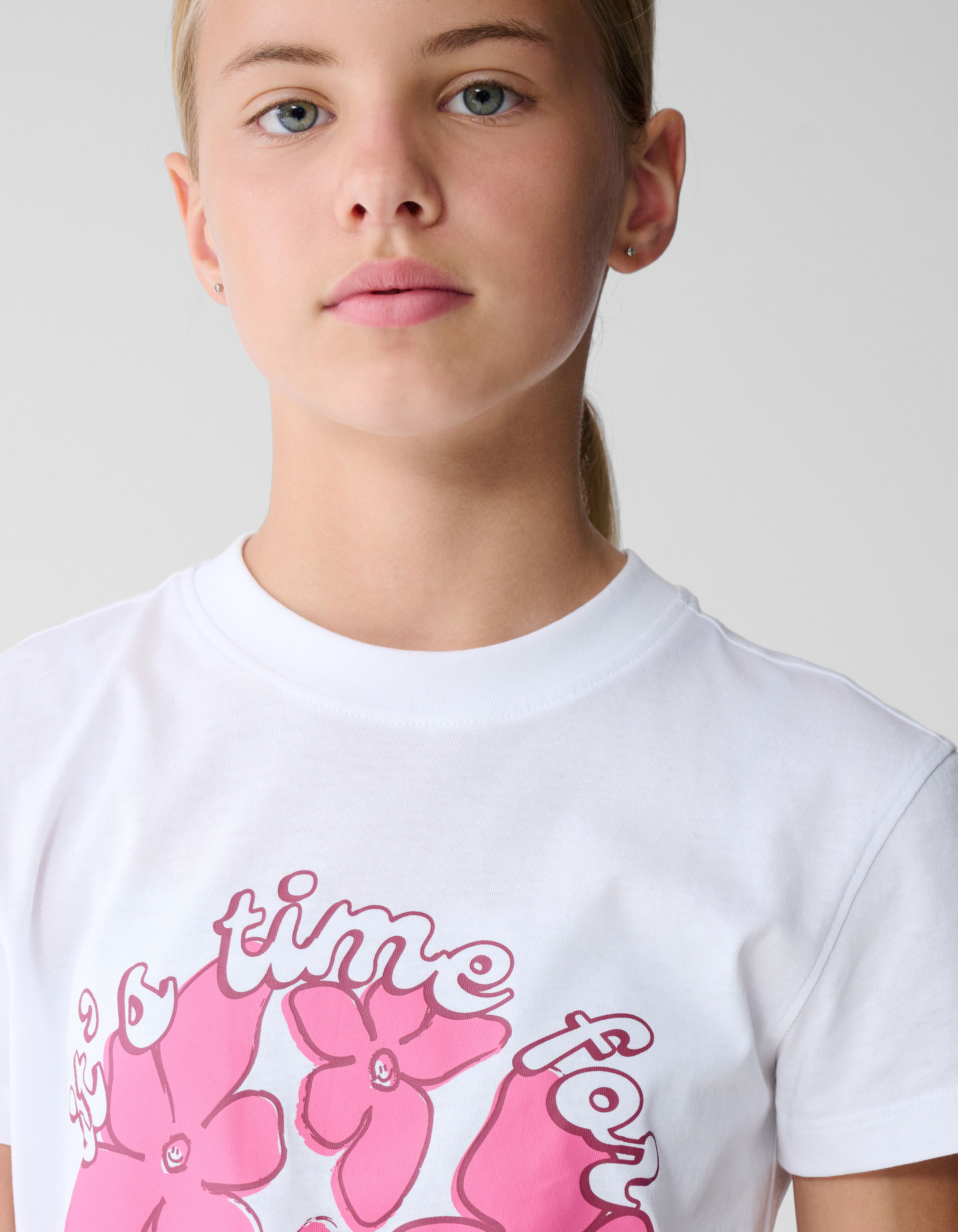 Rue De Fleur Artwork T-shirt Wit SHOEBY GIRLS
