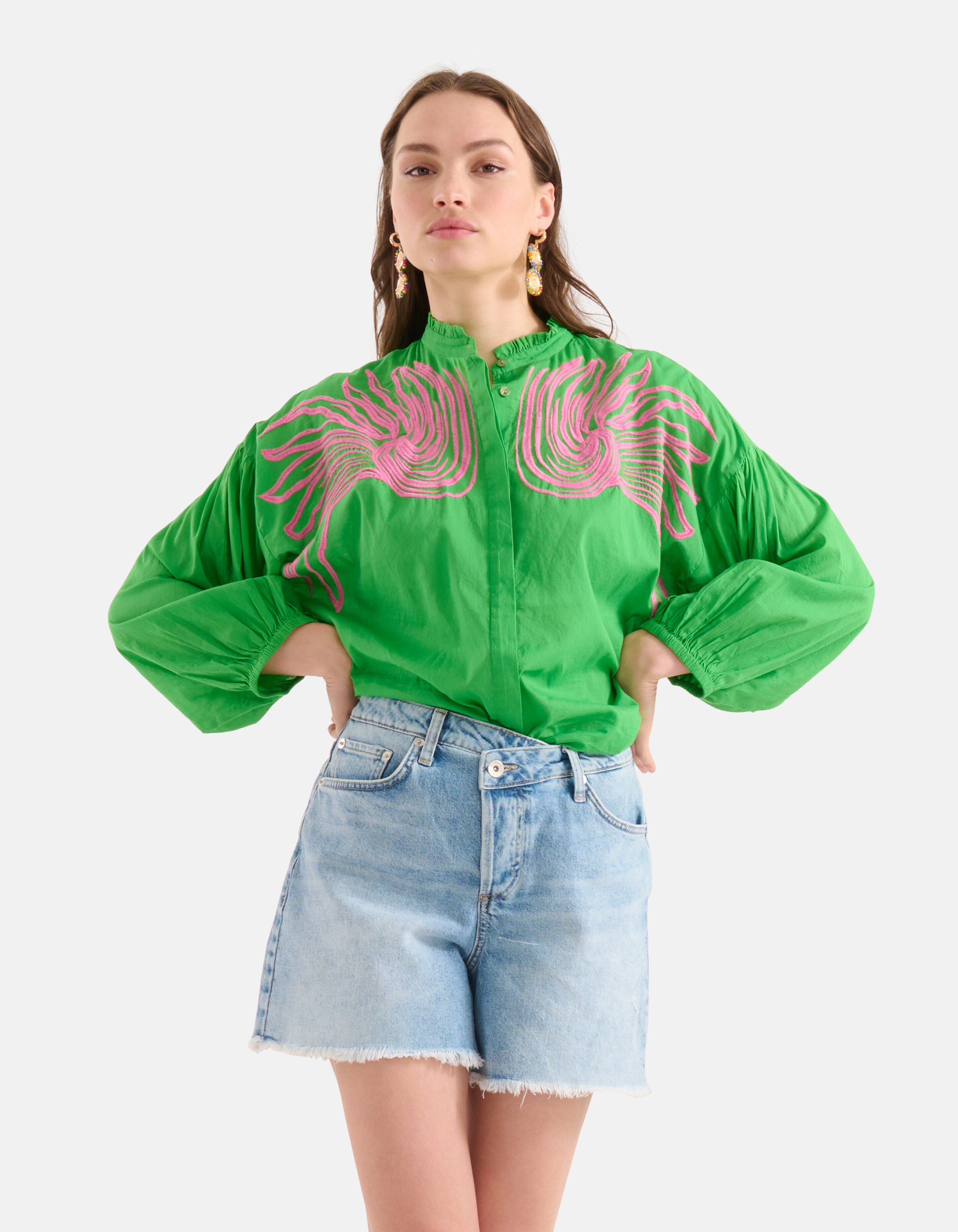 Relaxed Fit Denim Short Bleached SHOEBY WOMEN
