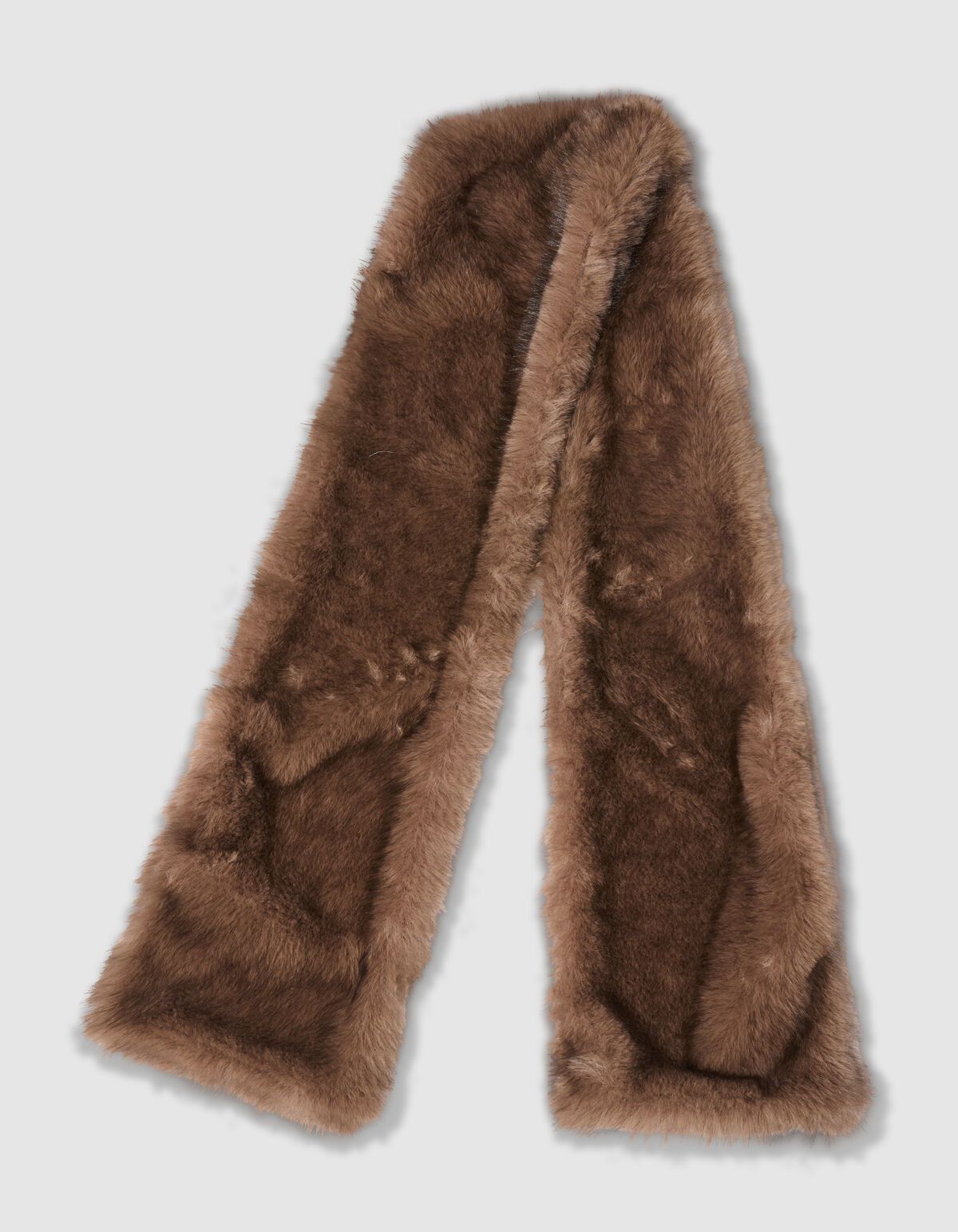Faux Fur Pocket Sjaal Bruin By Mieke SHOEBY ACCESSOIRES