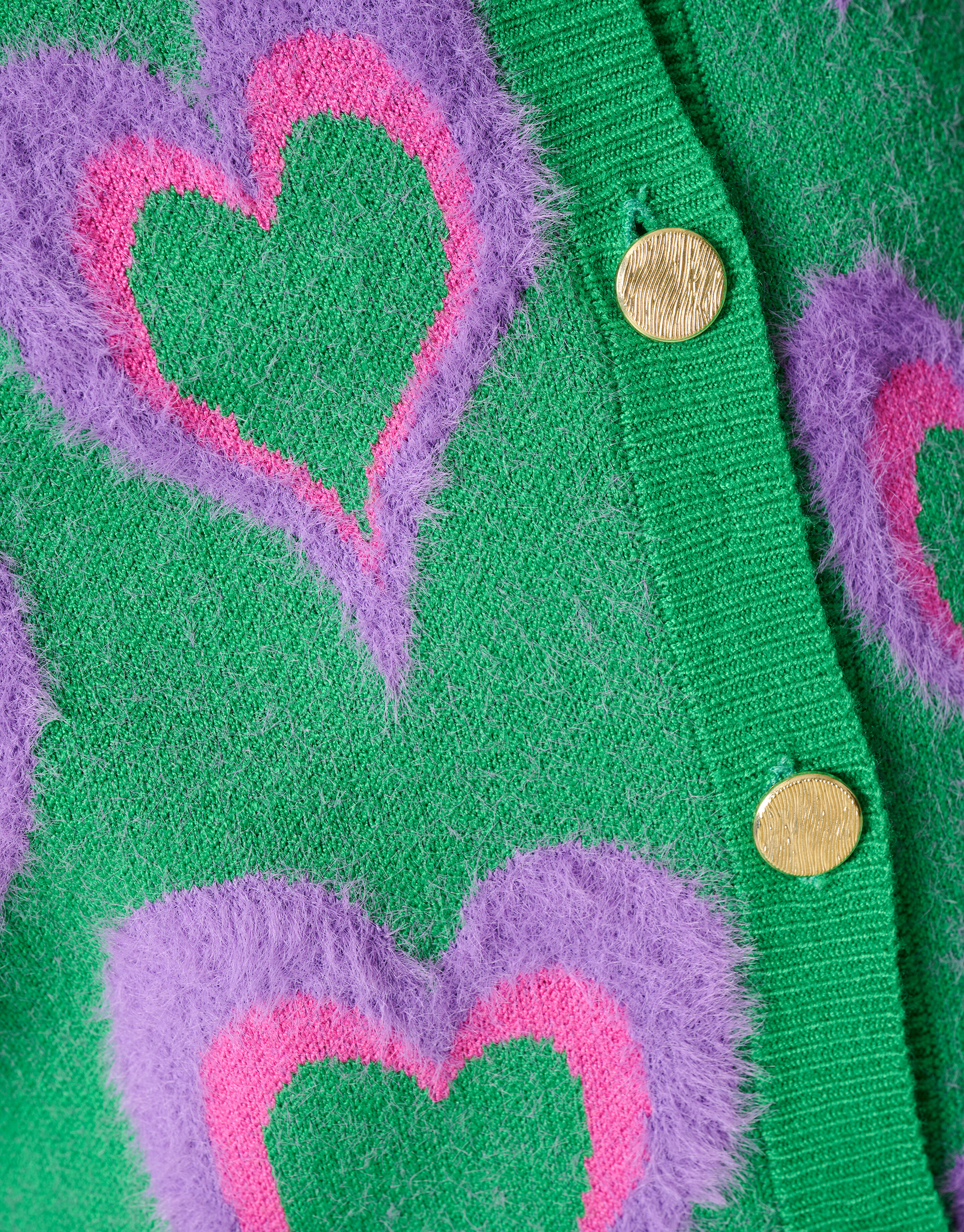 Printed Cardigan Groen SHOEBY GIRLS