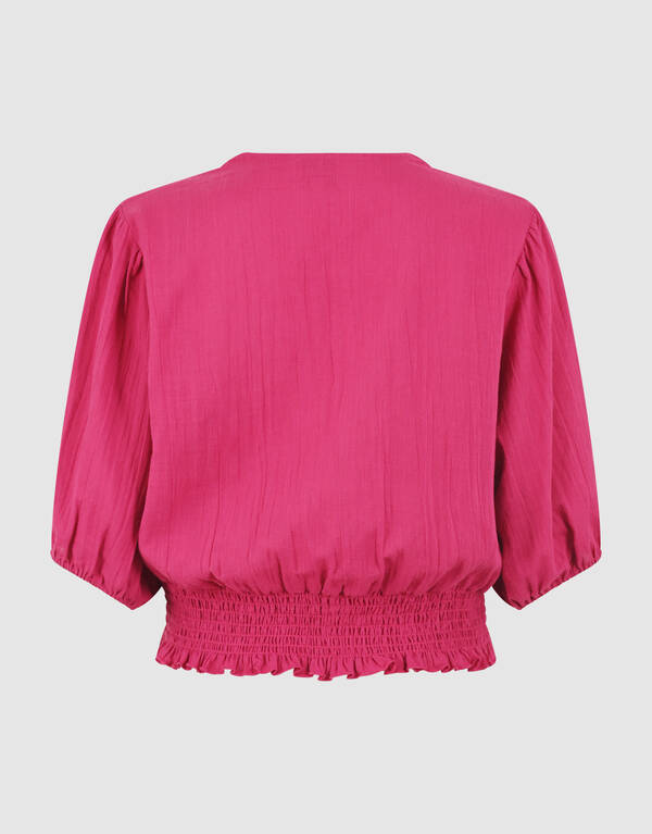 Tape Cropped Top Roze SHOEBY WOMEN