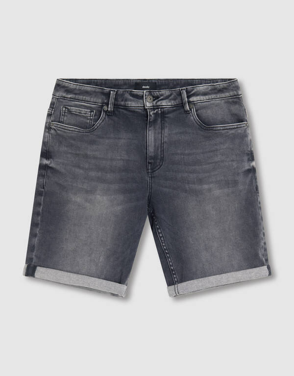 Denim Short Donkergrijs SHOEBY MEN