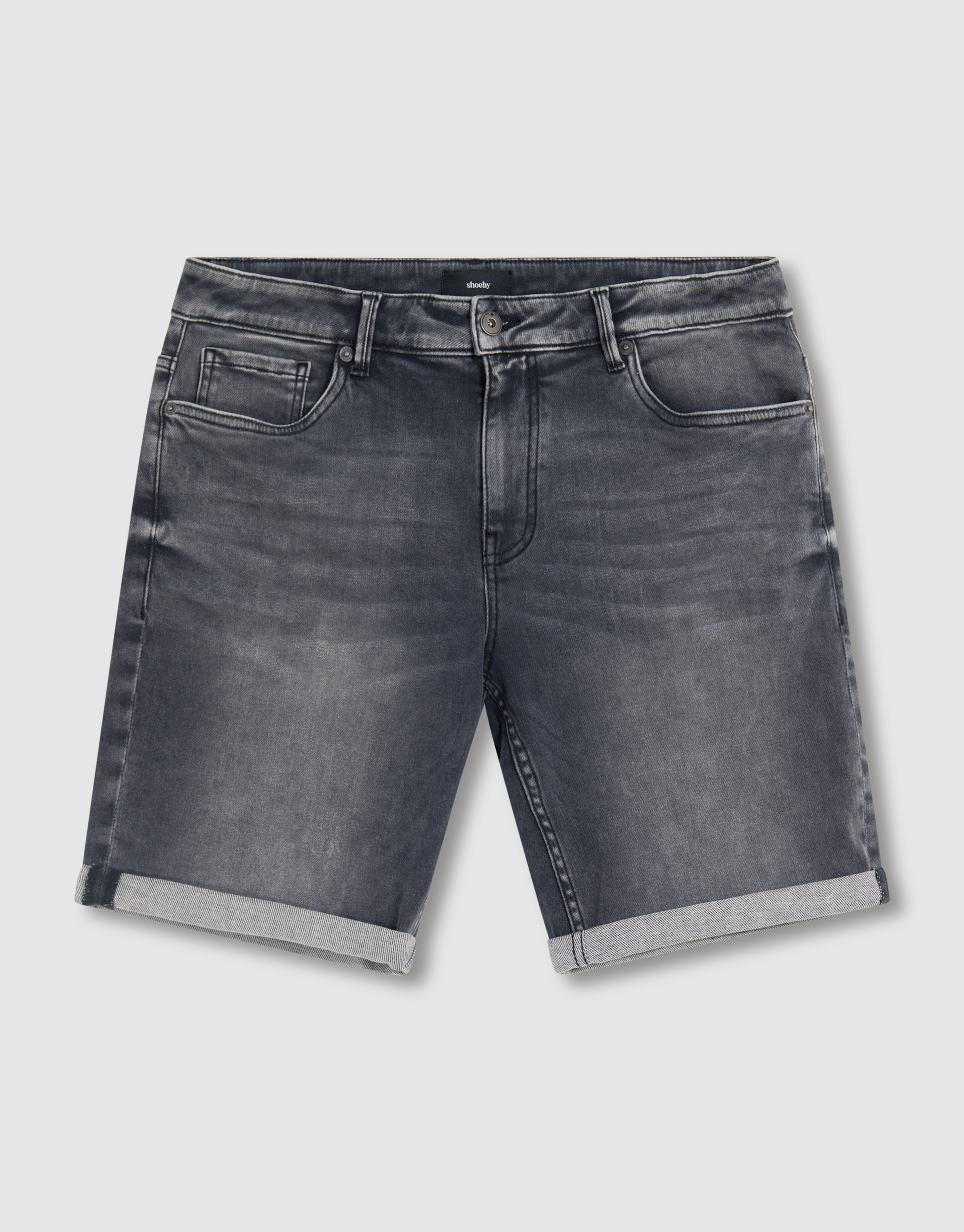 Denim Short Donkergrijs SHOEBY MEN
