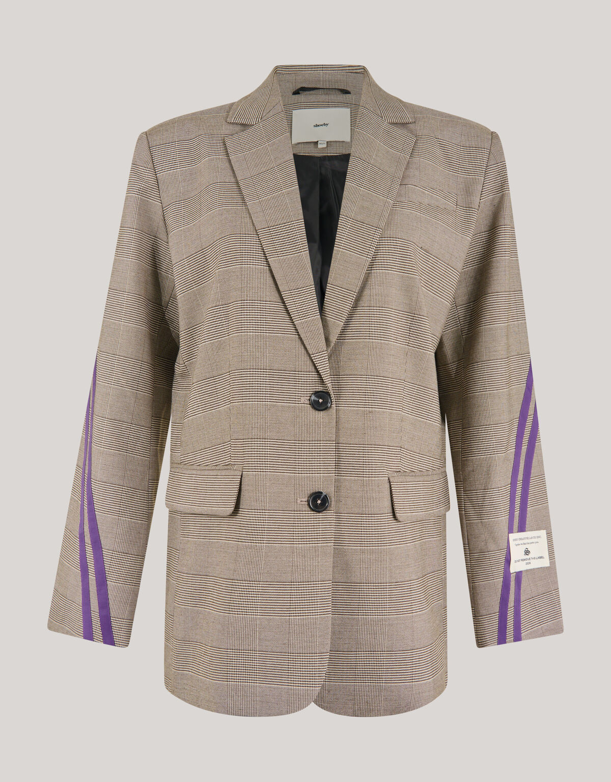 Sporty Ruiten Blazer Bruin SHOEBY WOMEN