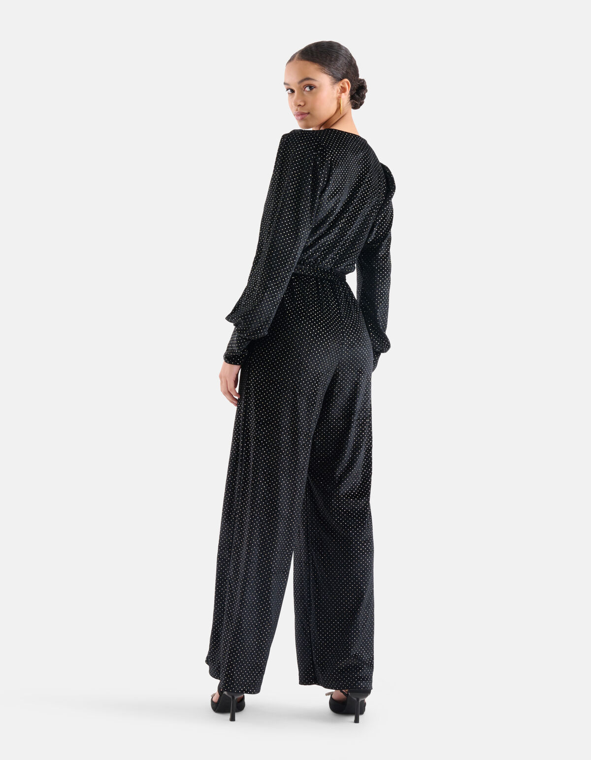 Glitter Jumpsuit Zwart EKSEPT