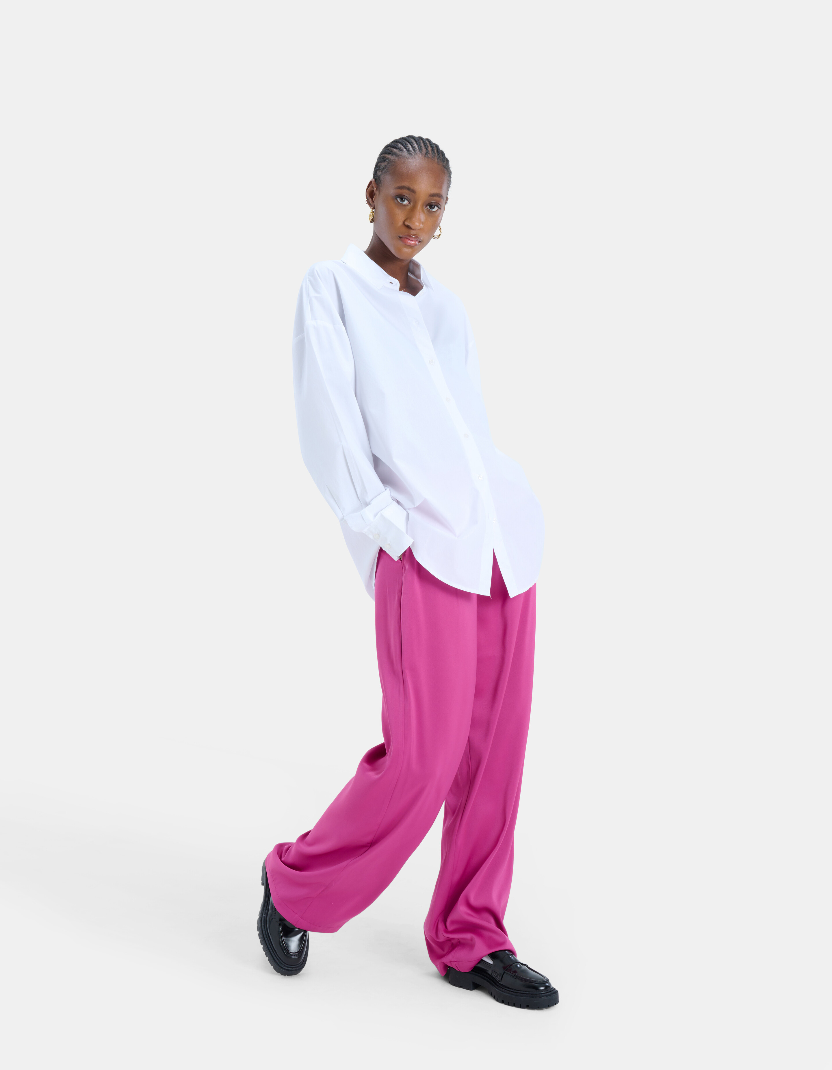 Classic Poplin Blouse Wit EKSEPT