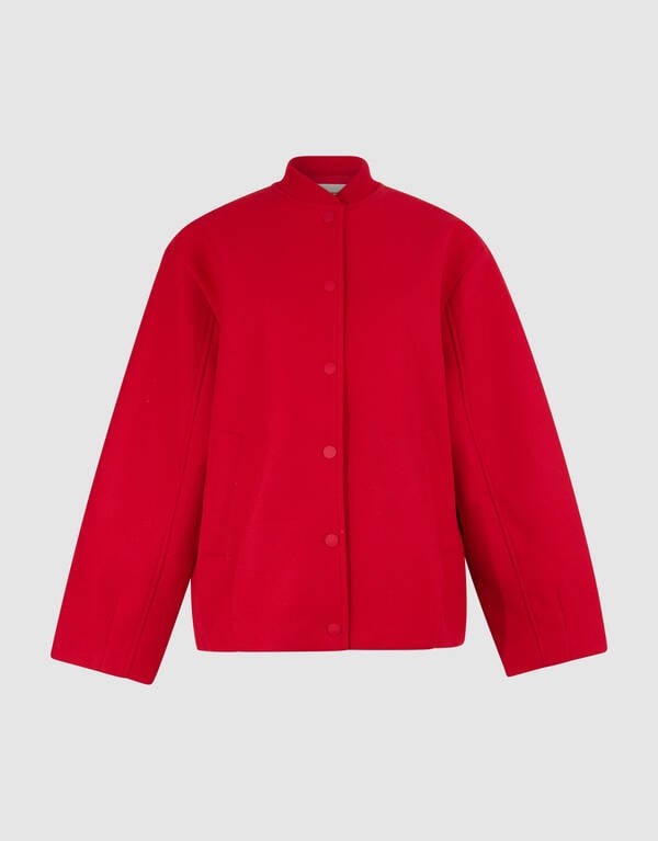 Sporty Oversized Bomber Rood SHOEBY WOMEN
