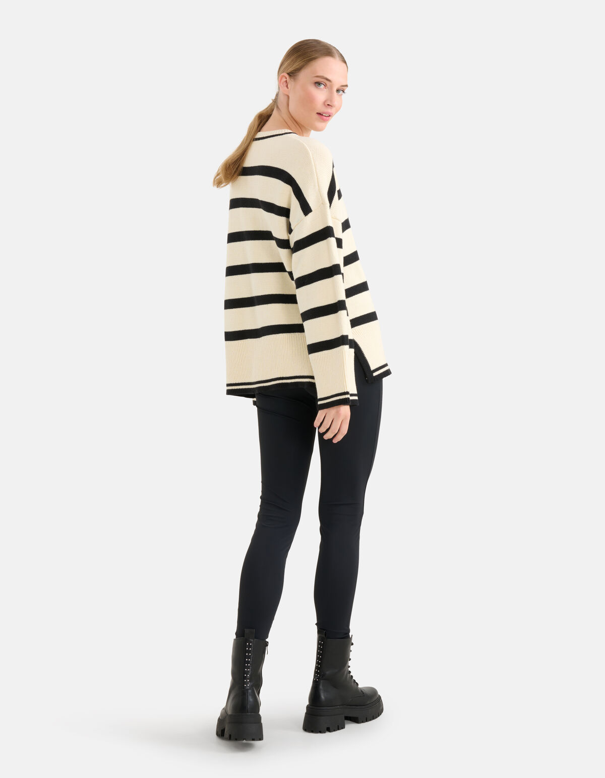 Gestreepte Trui Gebroken Wit By Mieke SHOEBY WOMEN