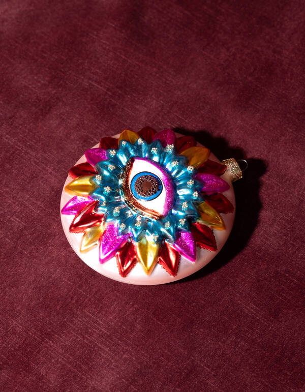 Flower Eye Kerstbal Multicolor By Fred SHOEBY ACCESSOIRES