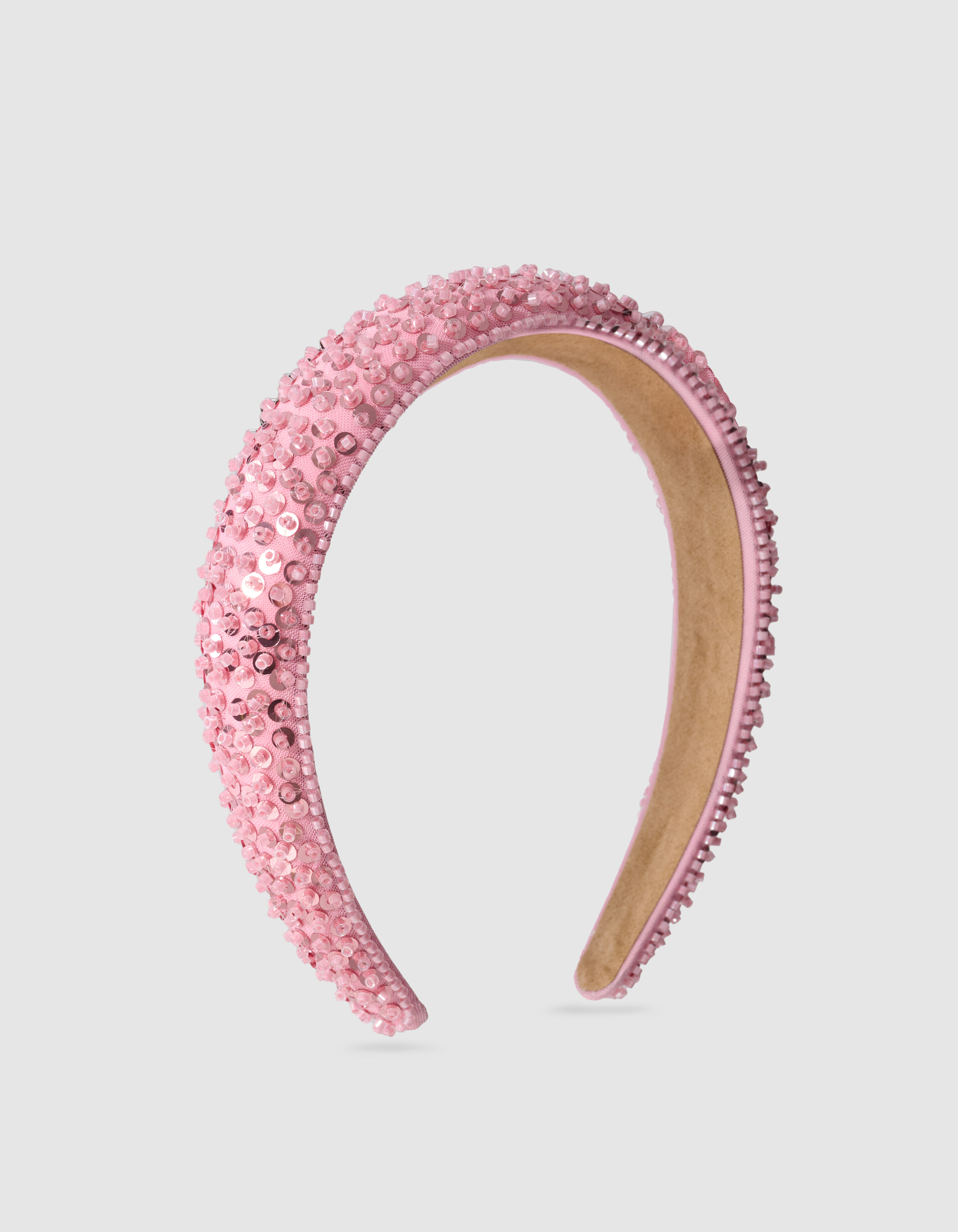 Sequin Haarband Roze SHOEBY ACCESSOIRES