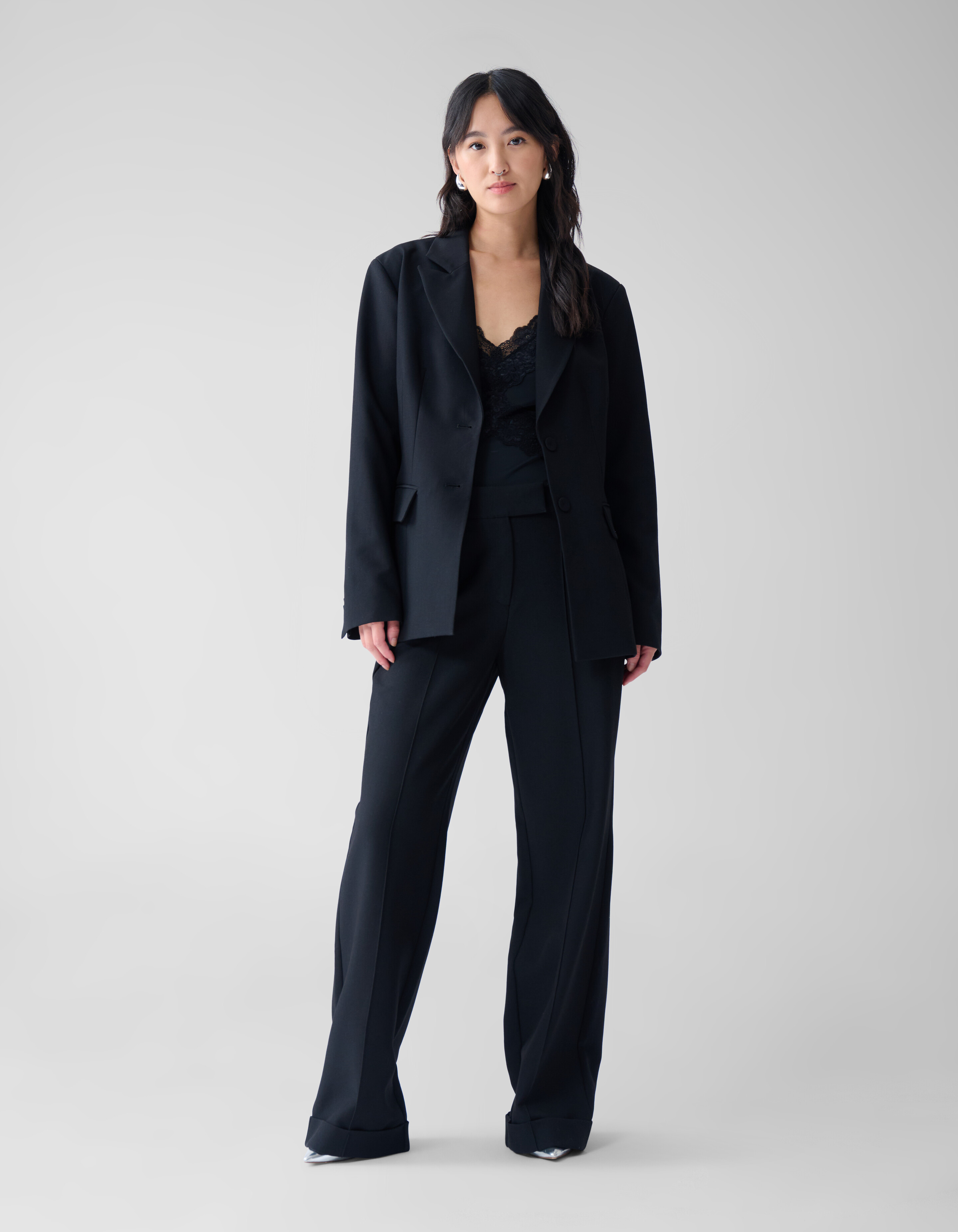 Getailleerde Blazer Zwart By Fred SHOEBY WOMEN