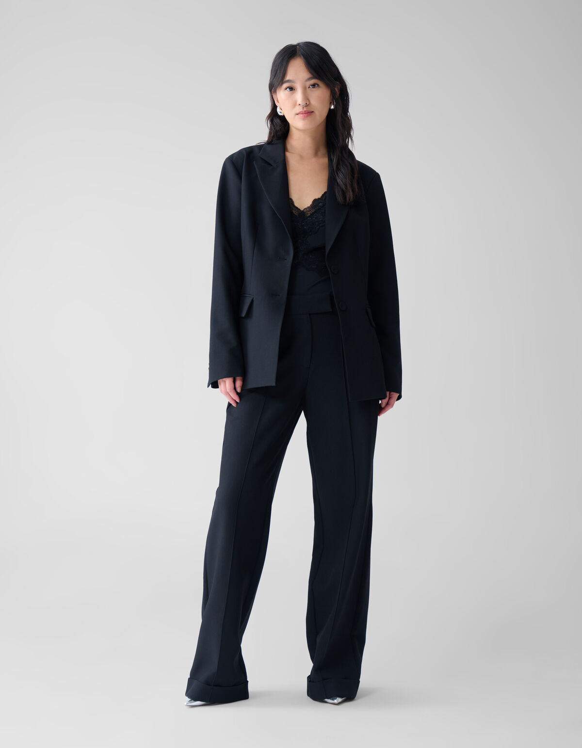 Getailleerde Blazer Zwart By Fred SHOEBY WOMEN