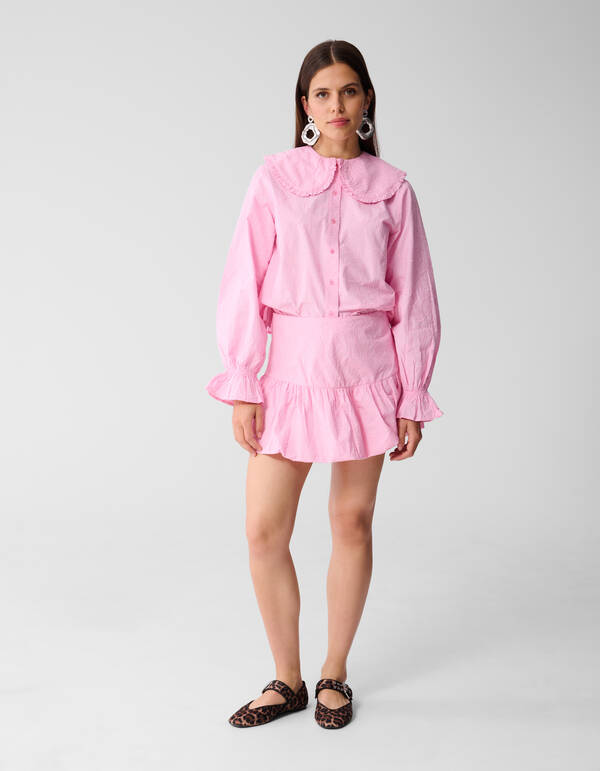 Flower Cord Balloon Mini Rok Roze SHOEBY WOMEN