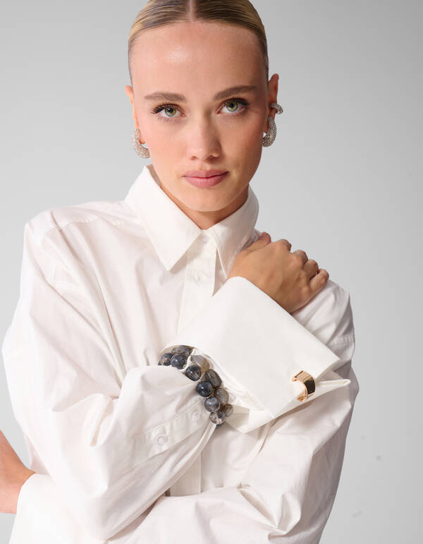 Kralen Armband Grijs SHOEBY ACCESSOIRES