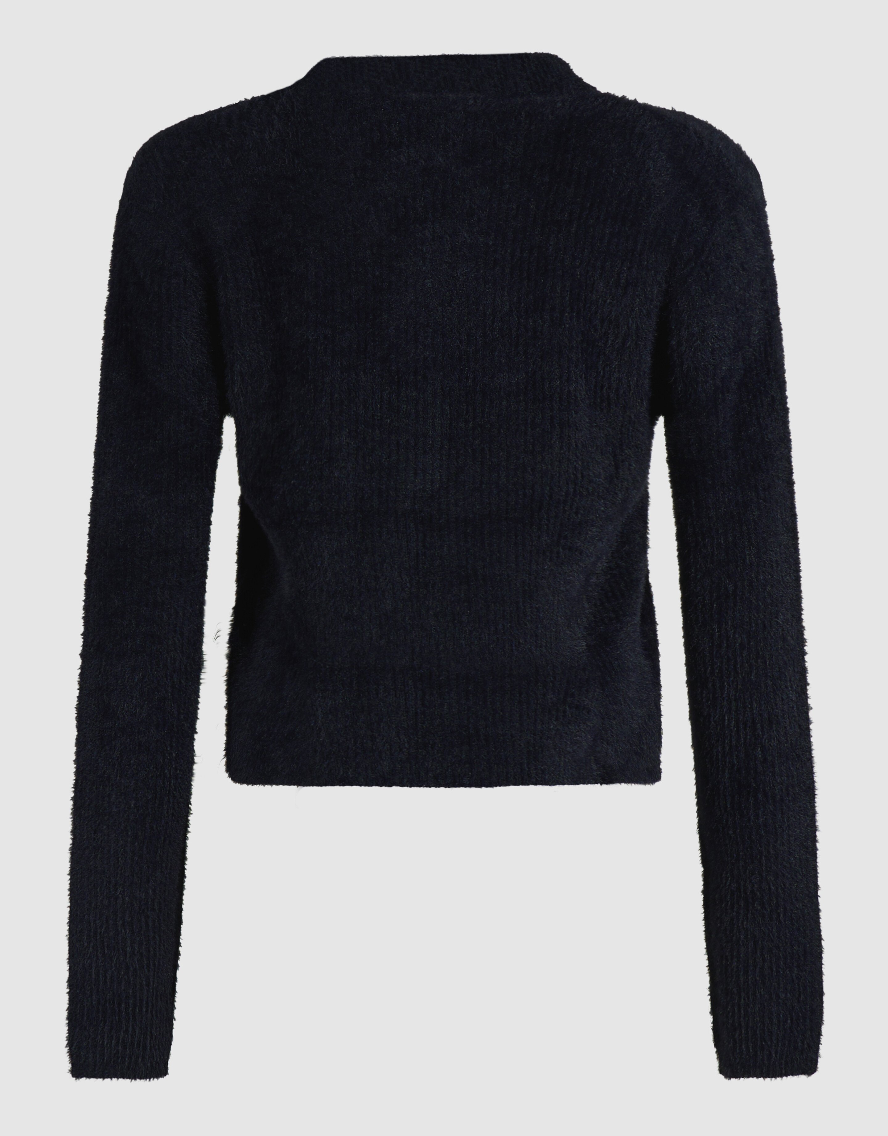 Hairy Gebreide Polo Zwart SHOEBY WOMEN