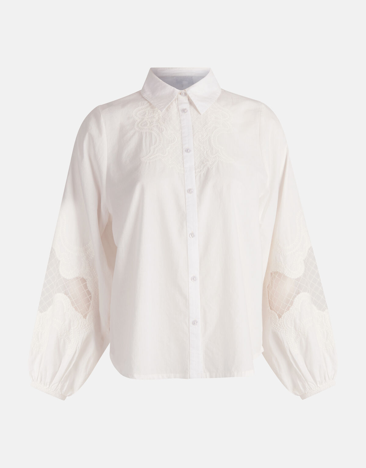 Kanten Blouse Wit By Mieke SHOEBY WOMEN