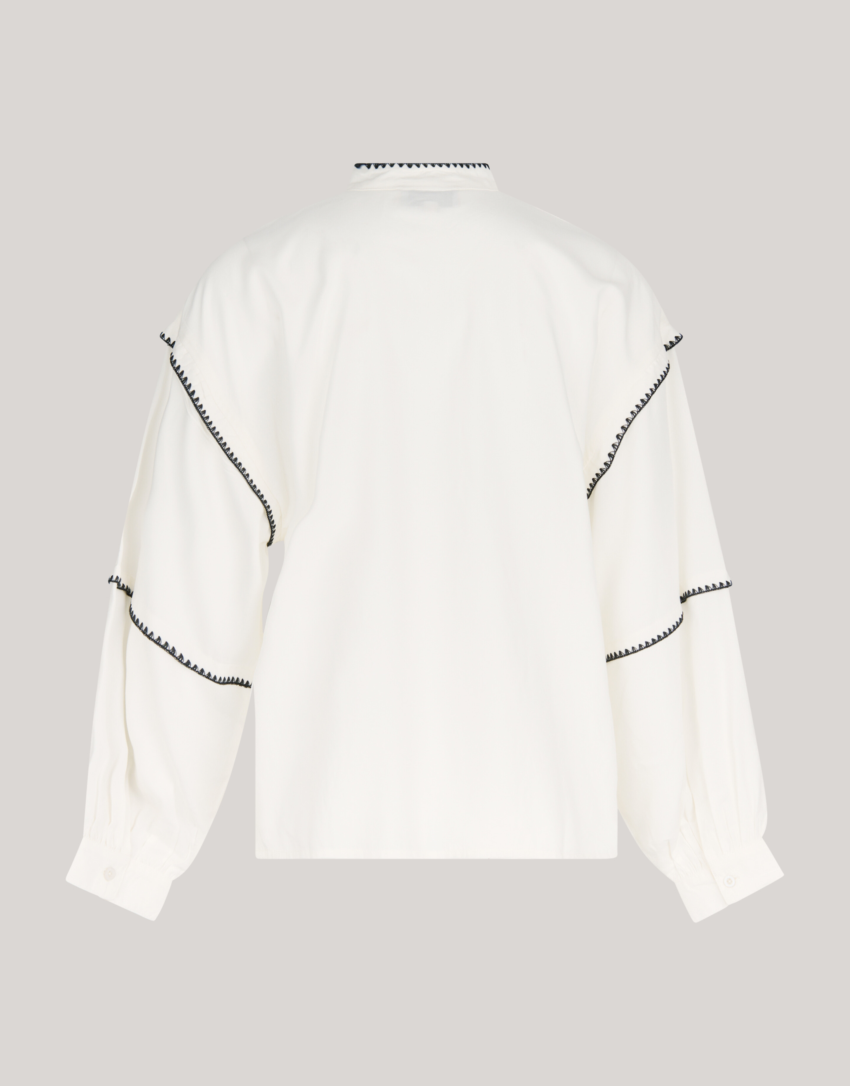 Embroidery Blouse Wit SHOEBY WOMEN