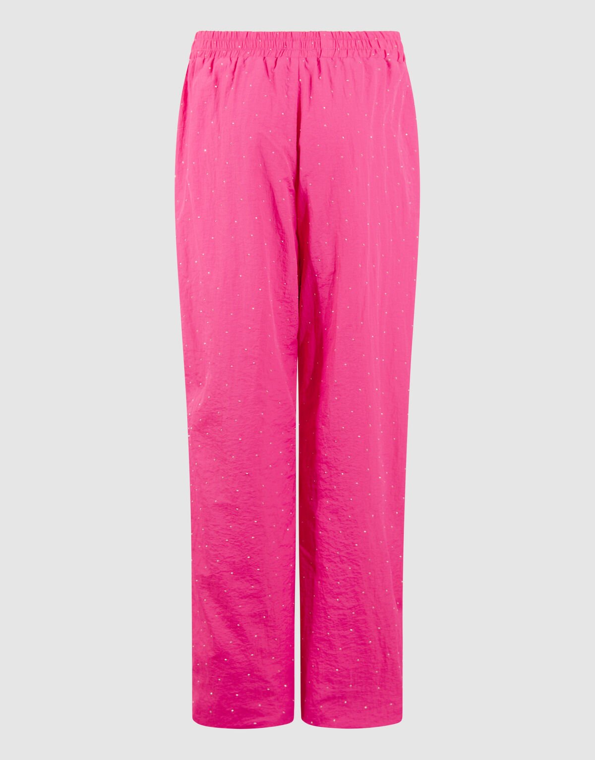 Strass Sporty Wide Leg Fit Broek Roze SHOEBY GIRLS