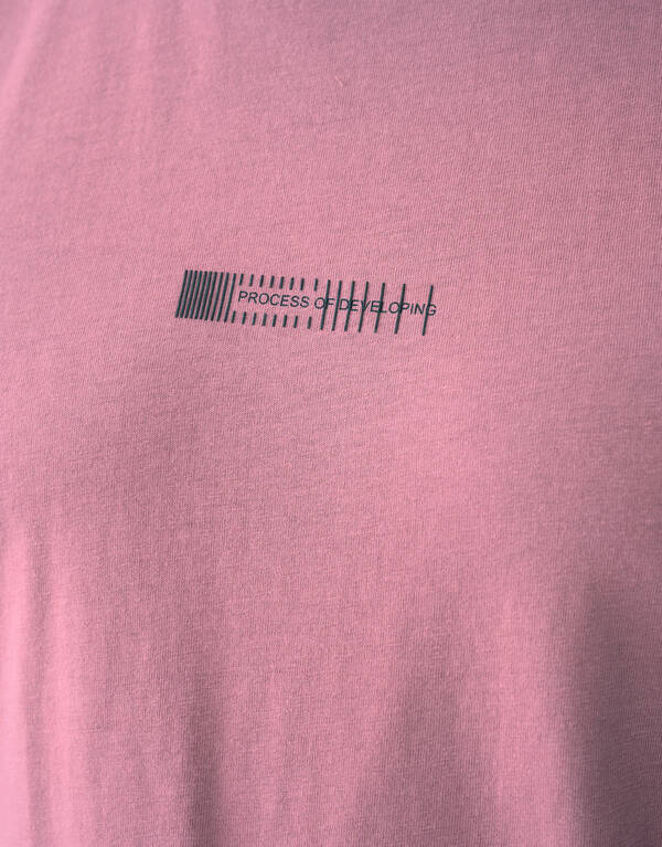 Process T-shirt Roze SHOEBY MEN