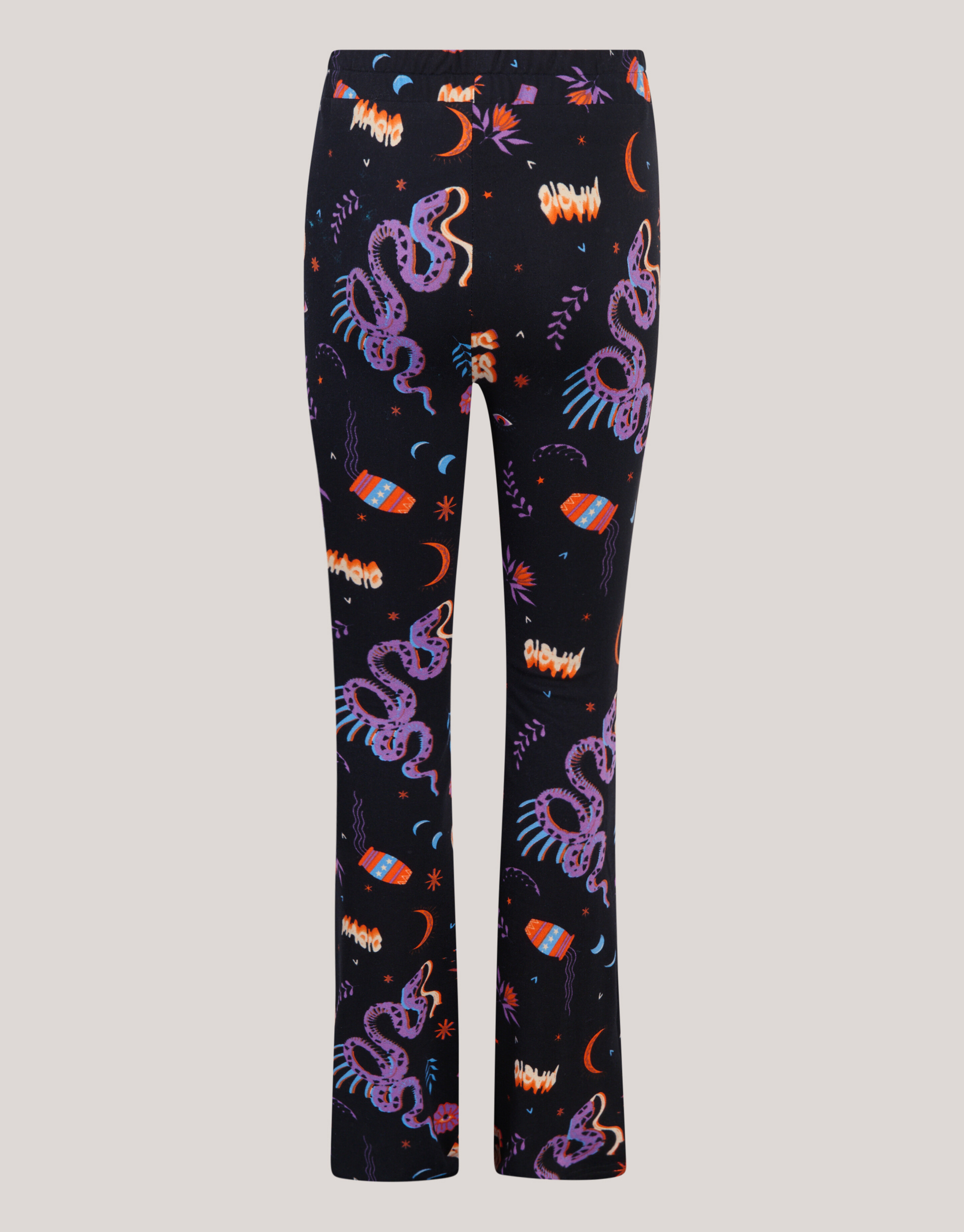 Printed Flared Legging Zwart SHOEBY GIRLS