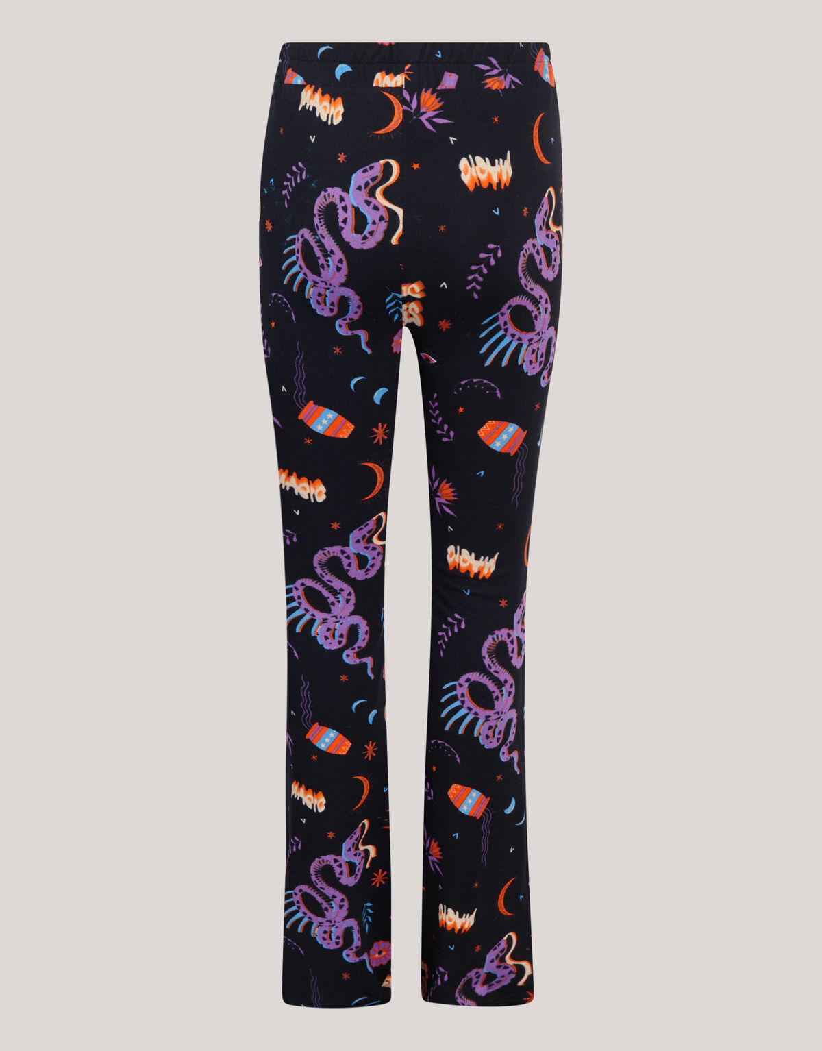 Printed Flared Legging Zwart SHOEBY GIRLS