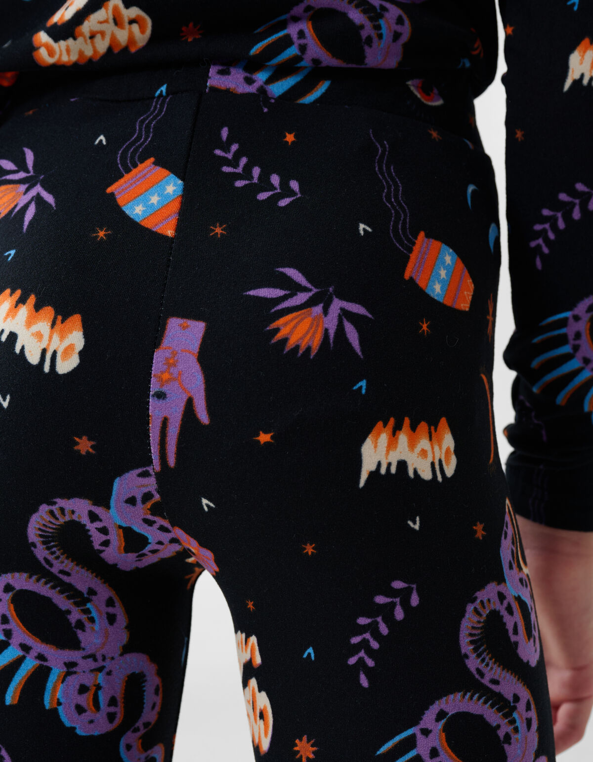 Printed Flared Legging Zwart SHOEBY GIRLS