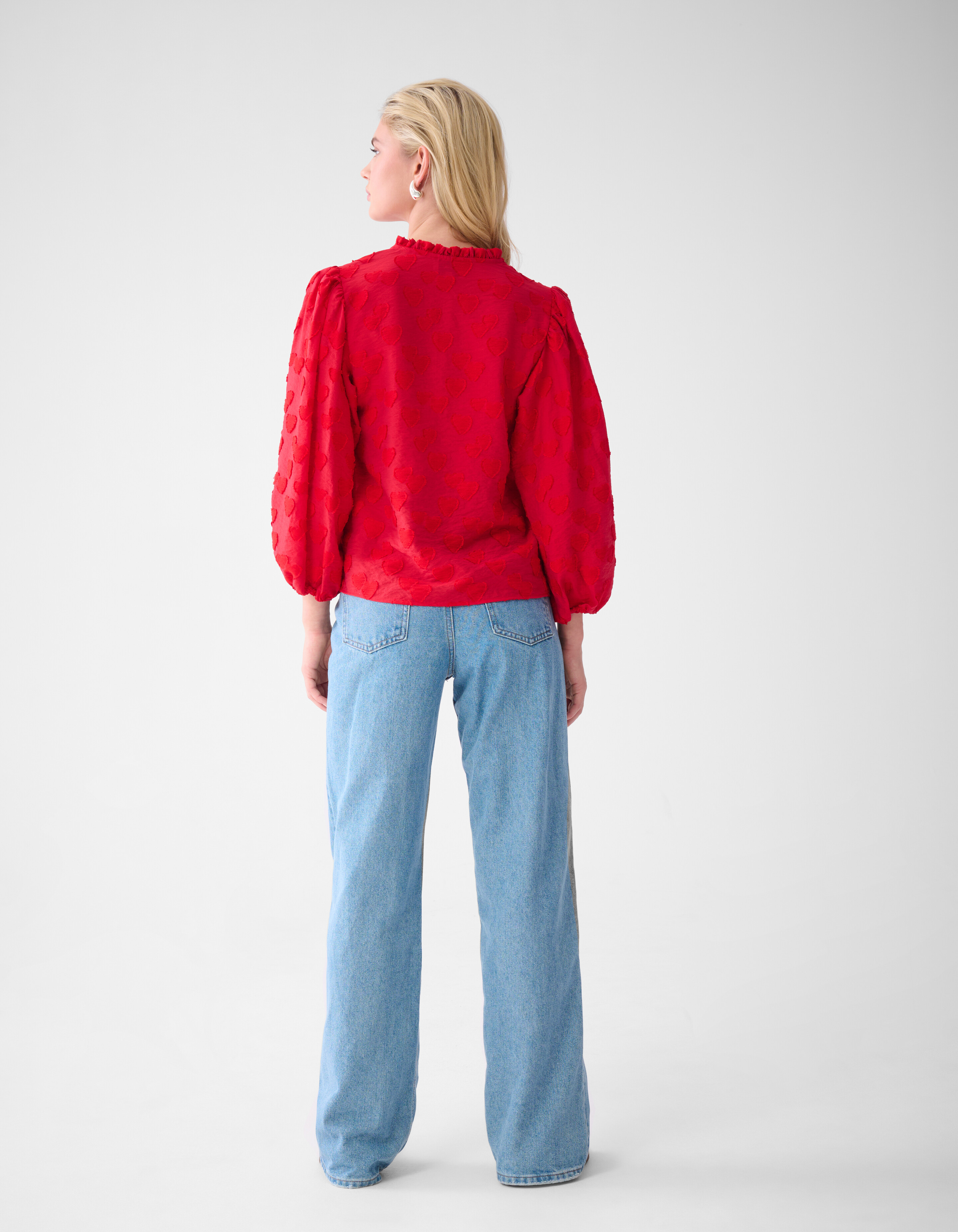 Heart Blouse Rood SHOEBY WOMEN