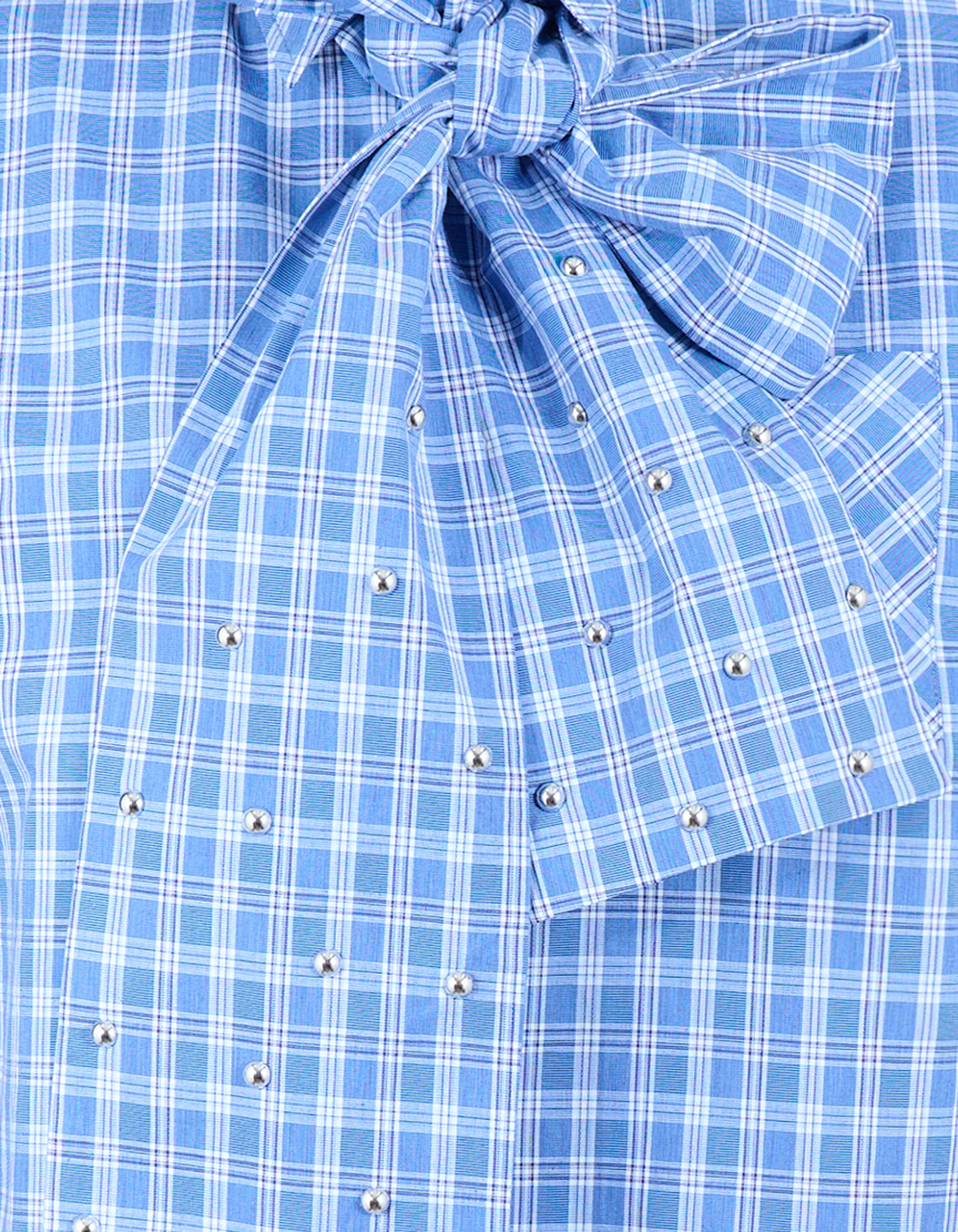 Oversized Ruiten Bow Blouse Blauw SHOEBY WOMEN