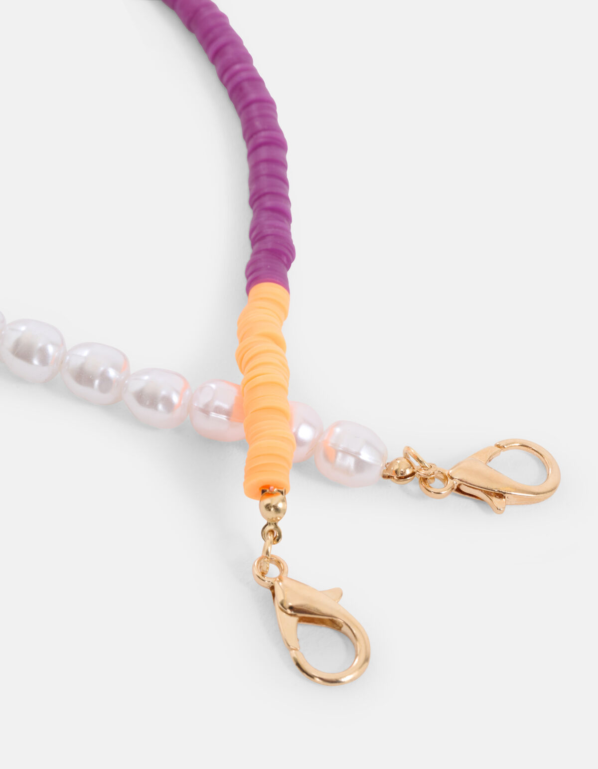 Korte Katsuki Parel Telefoonkoord Paars SHOEBY ACCESSOIRES