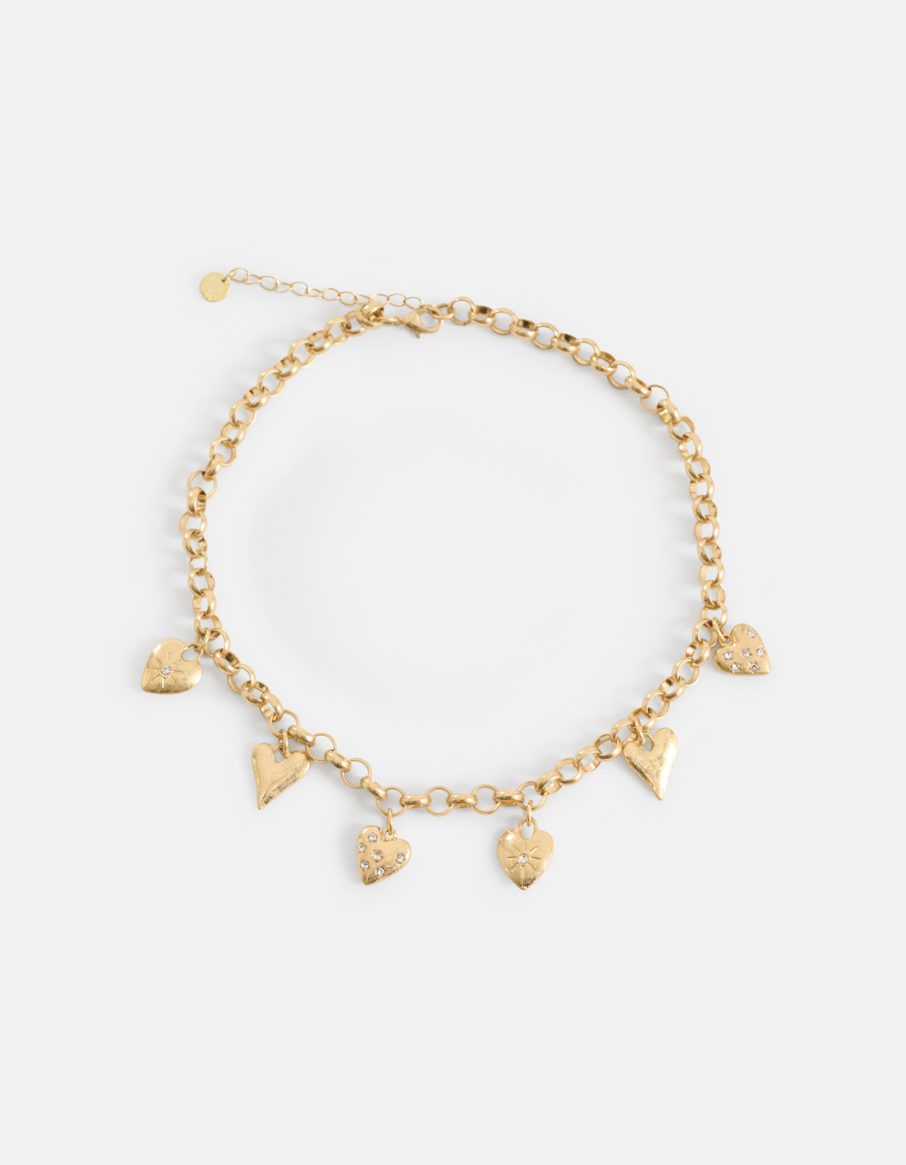 Multi Heart Ketting Goud SHOEBY ACCESSOIRES