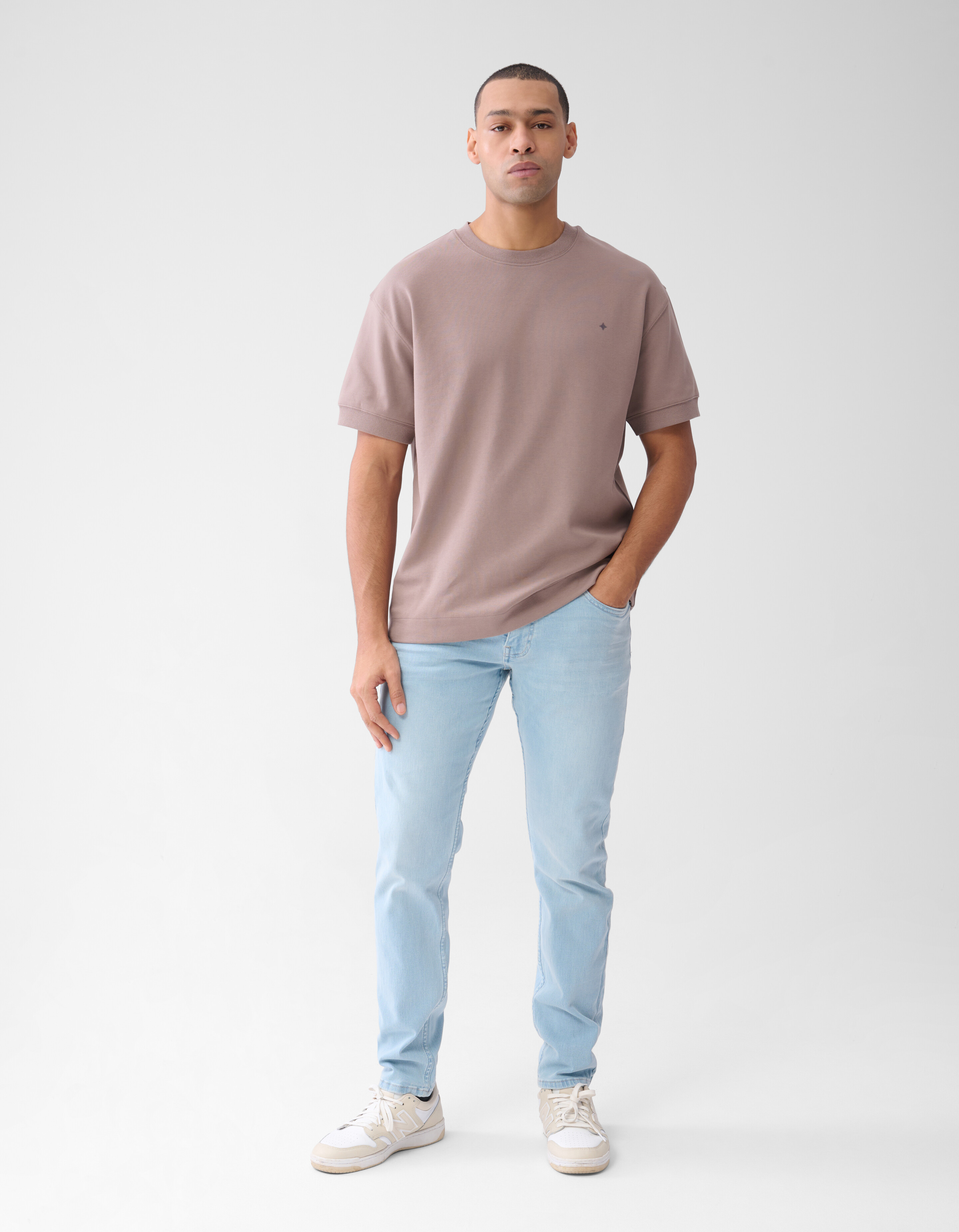 Artwork T-shirt Lichtbruin SHOEBY MEN