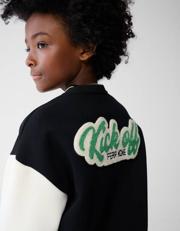 Kick Off Artwork Bomber Zwart/Wit SHOEBY BOYS