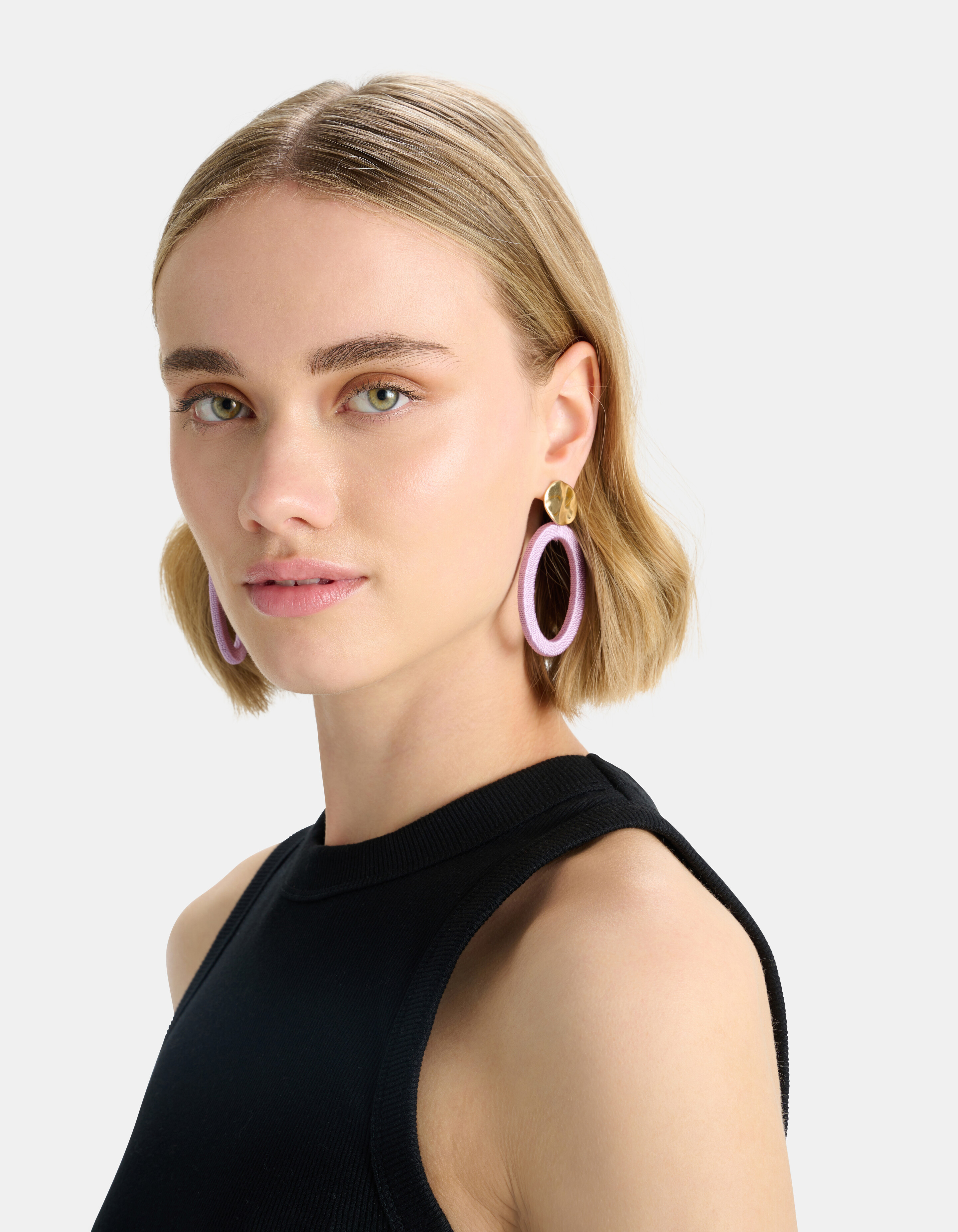 Round Woven Oorbellen ACCESSOIRES SHOEBY
