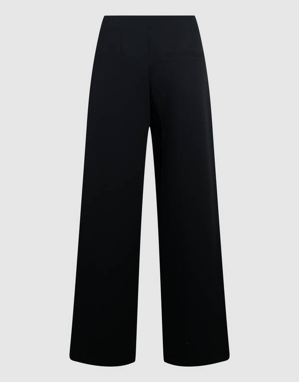 Wide Leg Broek Zwart SHOEBY WOMEN