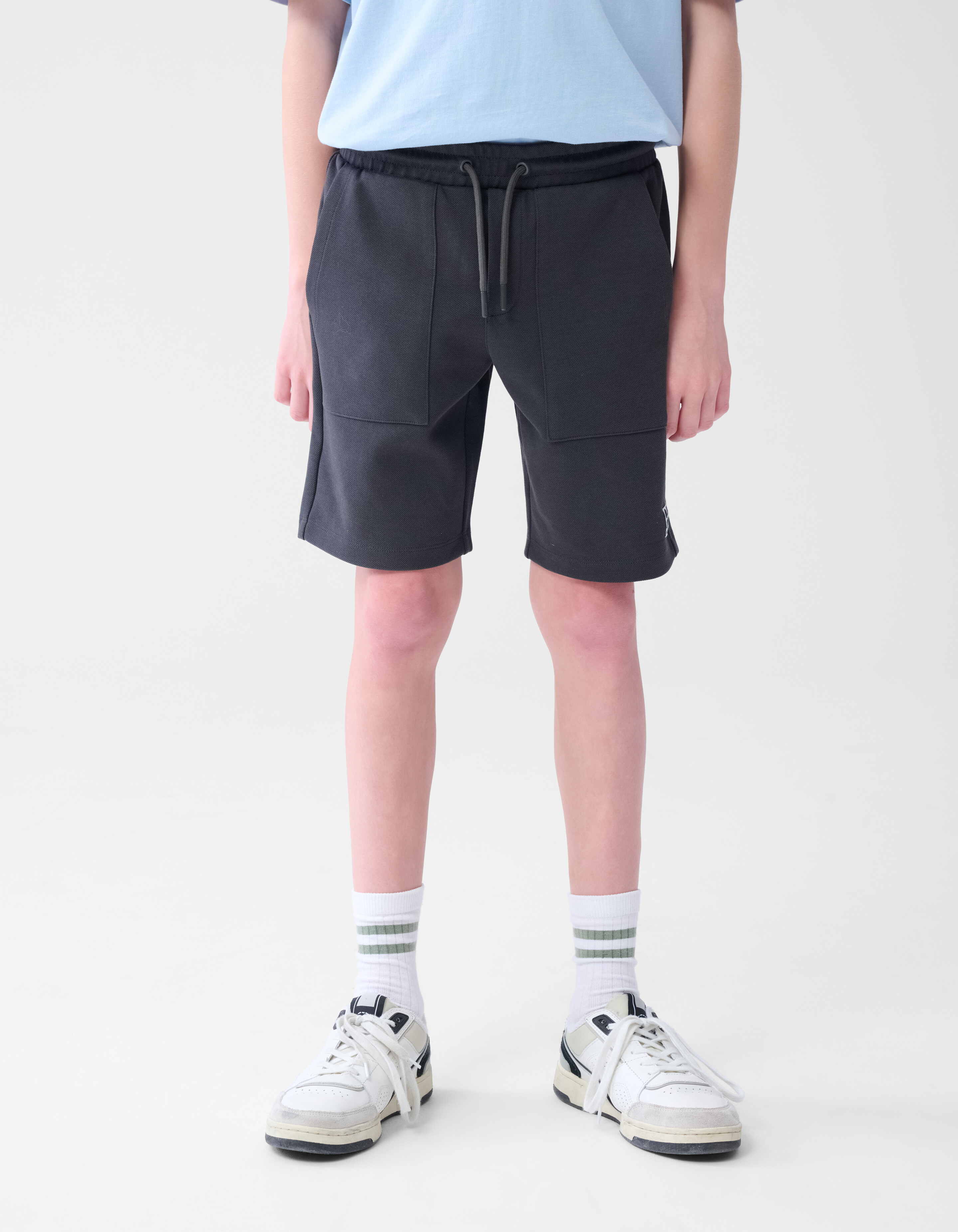 Pique Short Donkergrijs SHOEBY BOYS