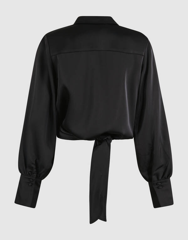 Knot Blouse Zwart By Mieke SHOEBY WOMEN