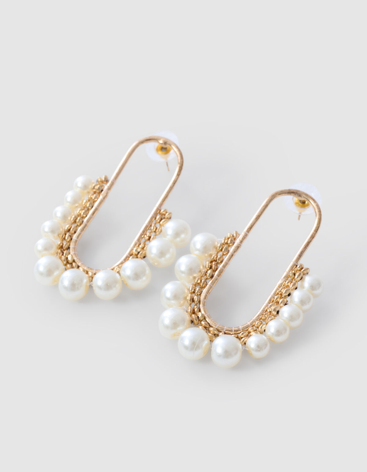 Parel Oval Oorbellen Goud SHOEBY ACCESSOIRES