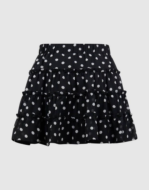 Stip Mini Rok Zwart SHOEBY GIRLS