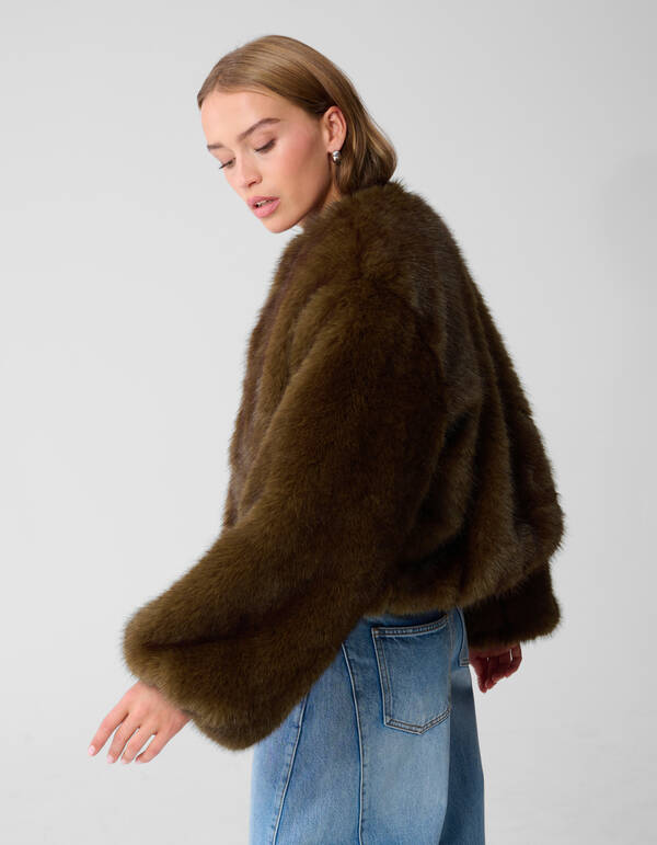 Faux Fur Jack Donkerbruin By Monica SHOEBY WOMEN