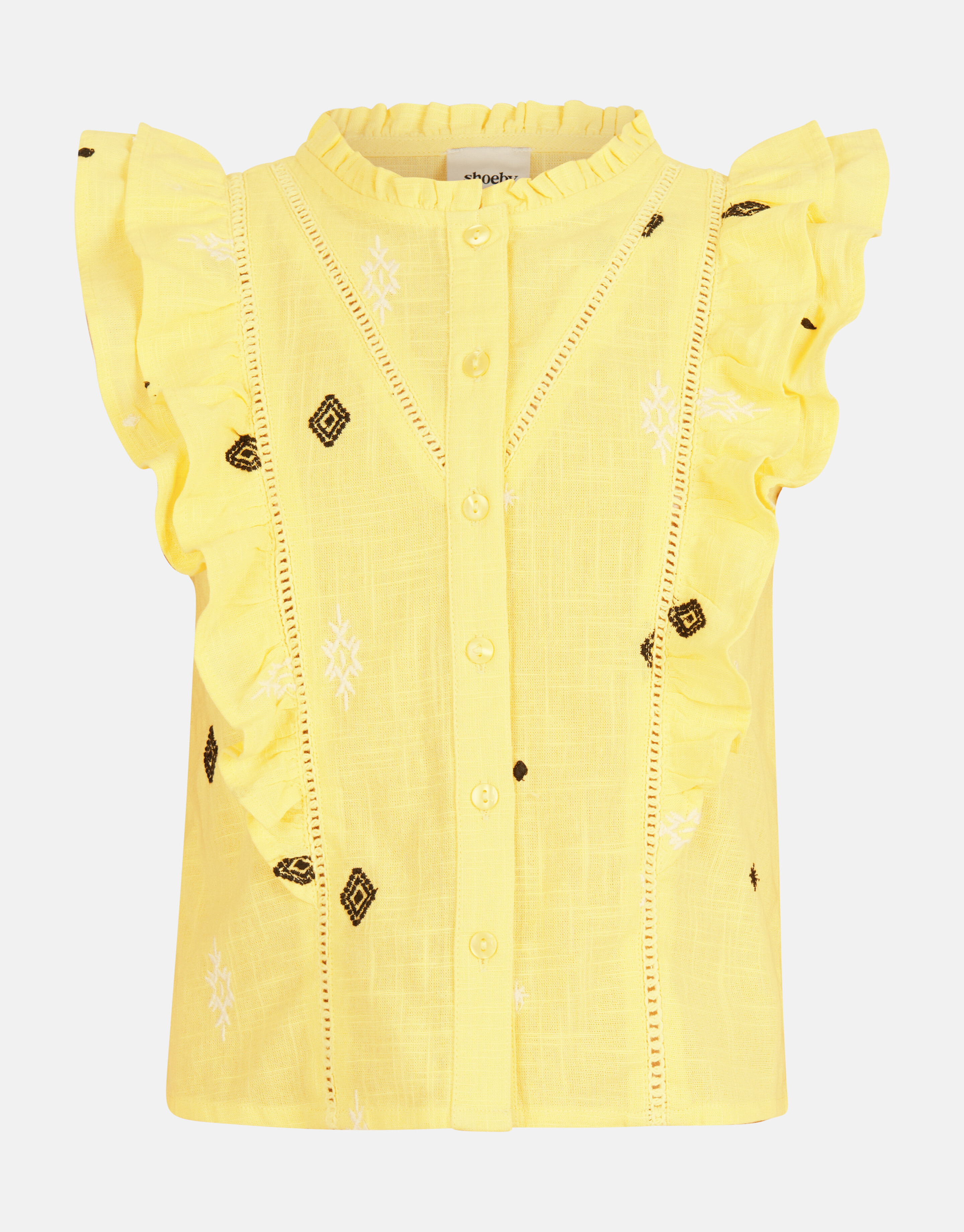 Embroidery Blouse Geel SHOEBY GIRLS