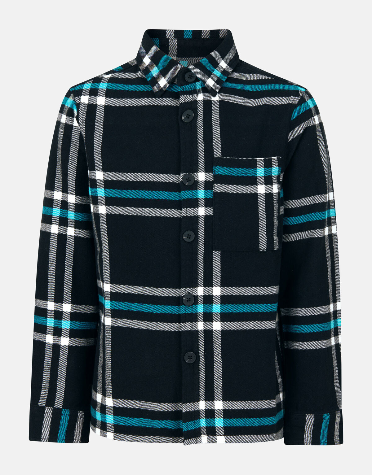 Geruit Overshirt Zwart SHOEBY BOYS